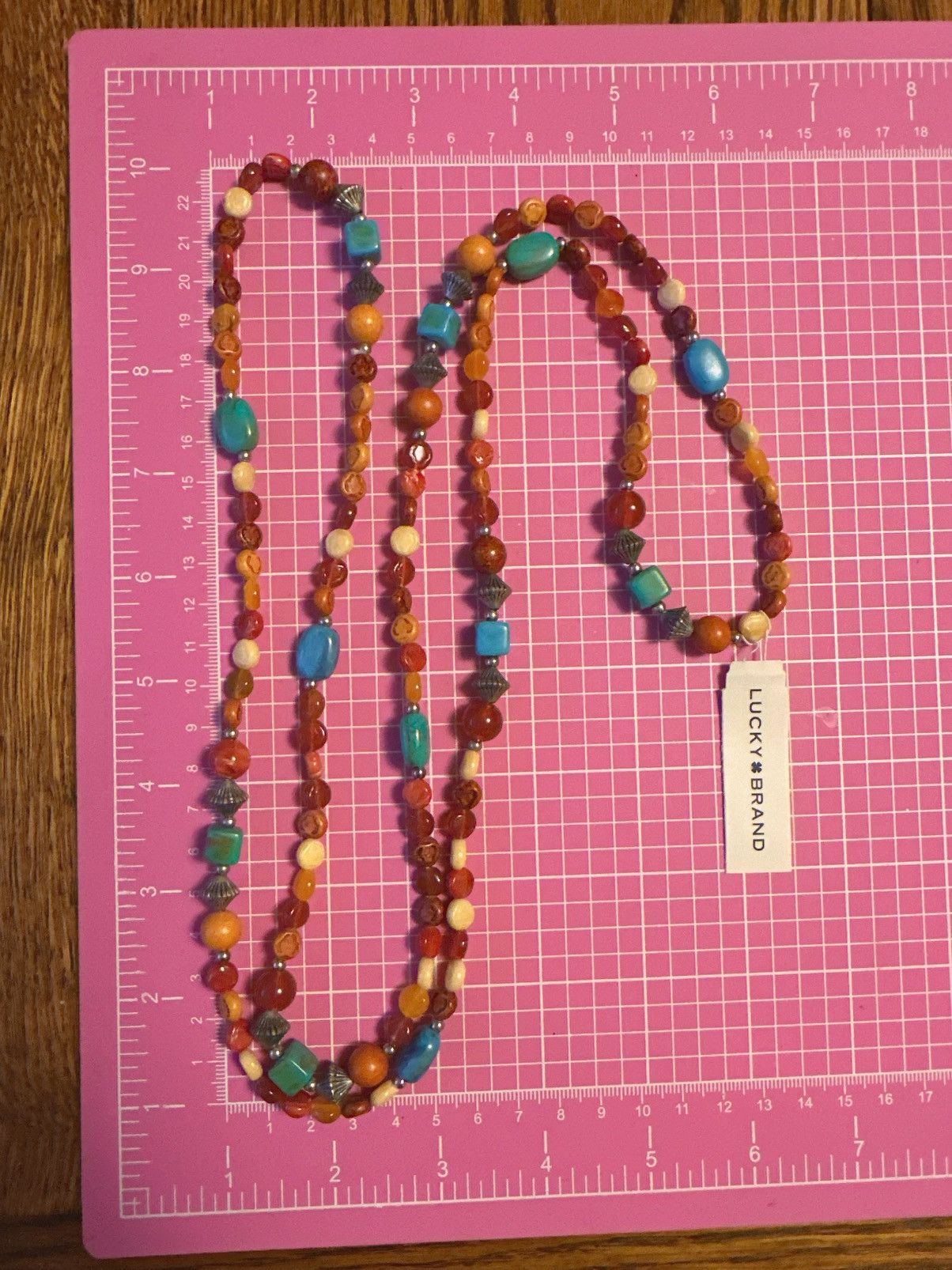 Lucky Brand Lucky Brand necklace Amber Tibetan bluestone Sandalwood Size ONE SIZE - 3 Thumbnail