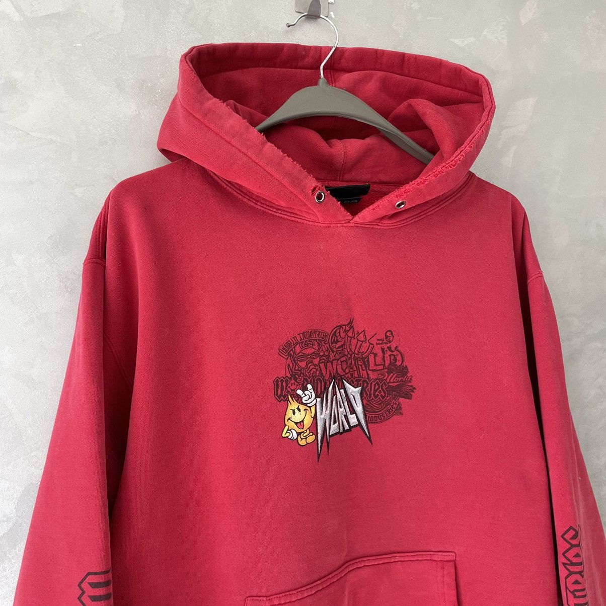 Hook-Ups 1997 World Industries Rare Vintage Distressed Skate Hoodie Size US M / EU 48-50 / 2 - 6 Thumbnail