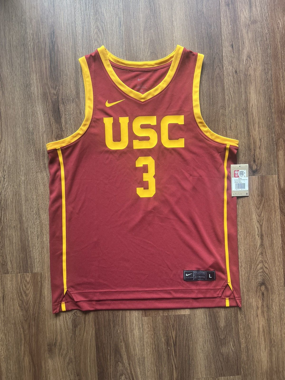 Nike Men’s Nike College (USC) Crimson and Gold Basketball Jersey Size US L / EU 52-54 / 3 - 1 Thumbnail