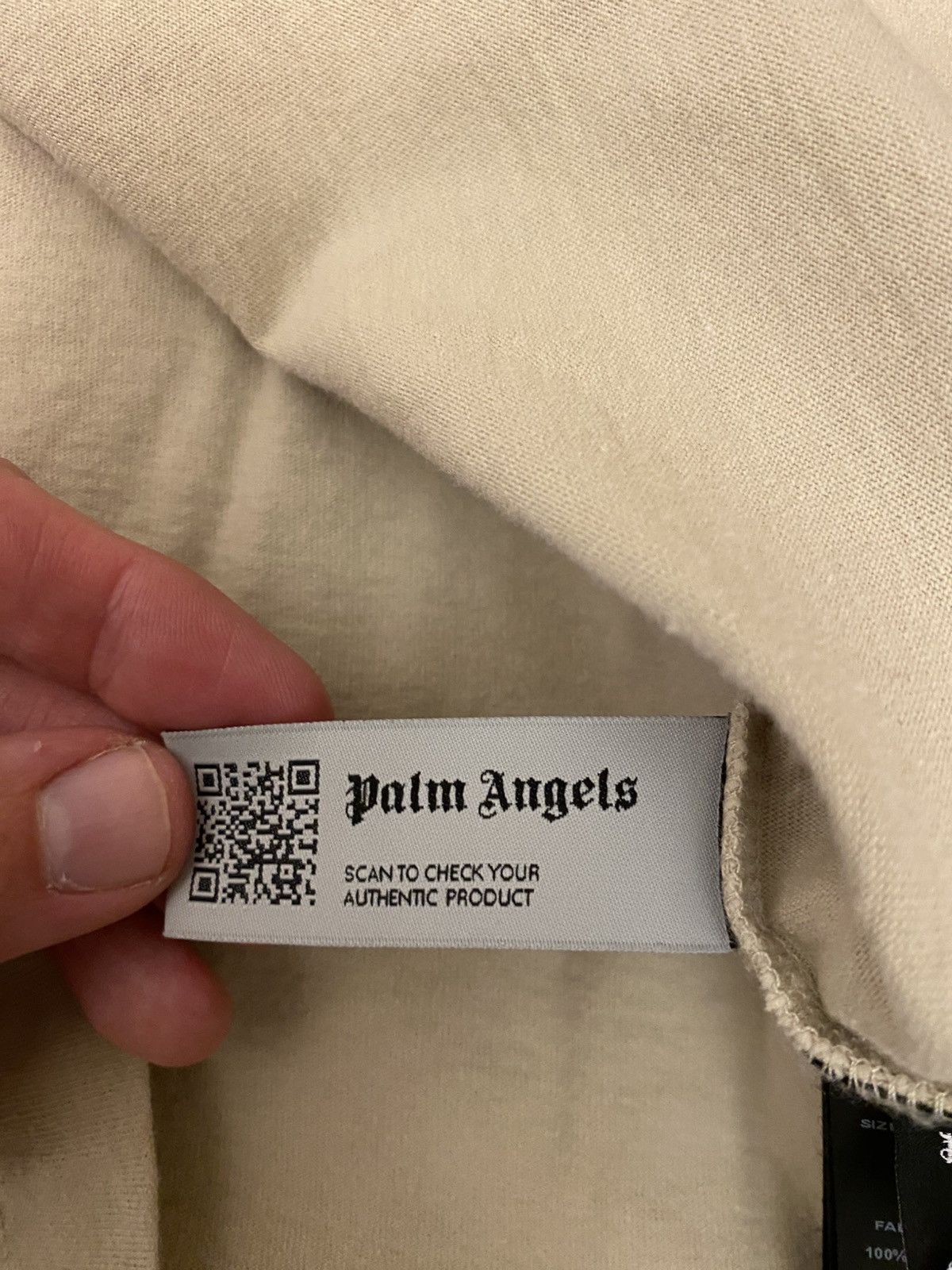 Palm Angels Palm Angels I Love LA Beige Oversized Tee Shirt Size S / US 4 / IT 40 - 9 Thumbnail