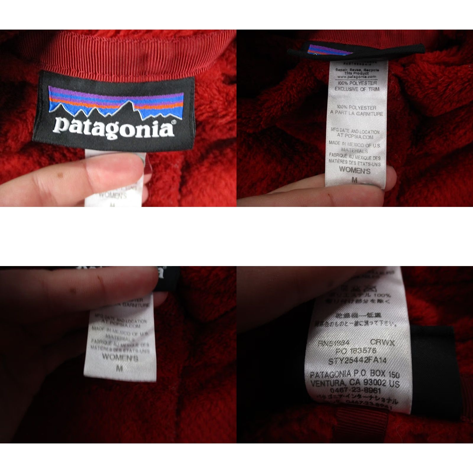 Patagonia Patagonia Jacket Womens M Red Snap Fleece Camping Outdoor Hiking Size M / US 6-8 / IT 42-44 - 8 Thumbnail