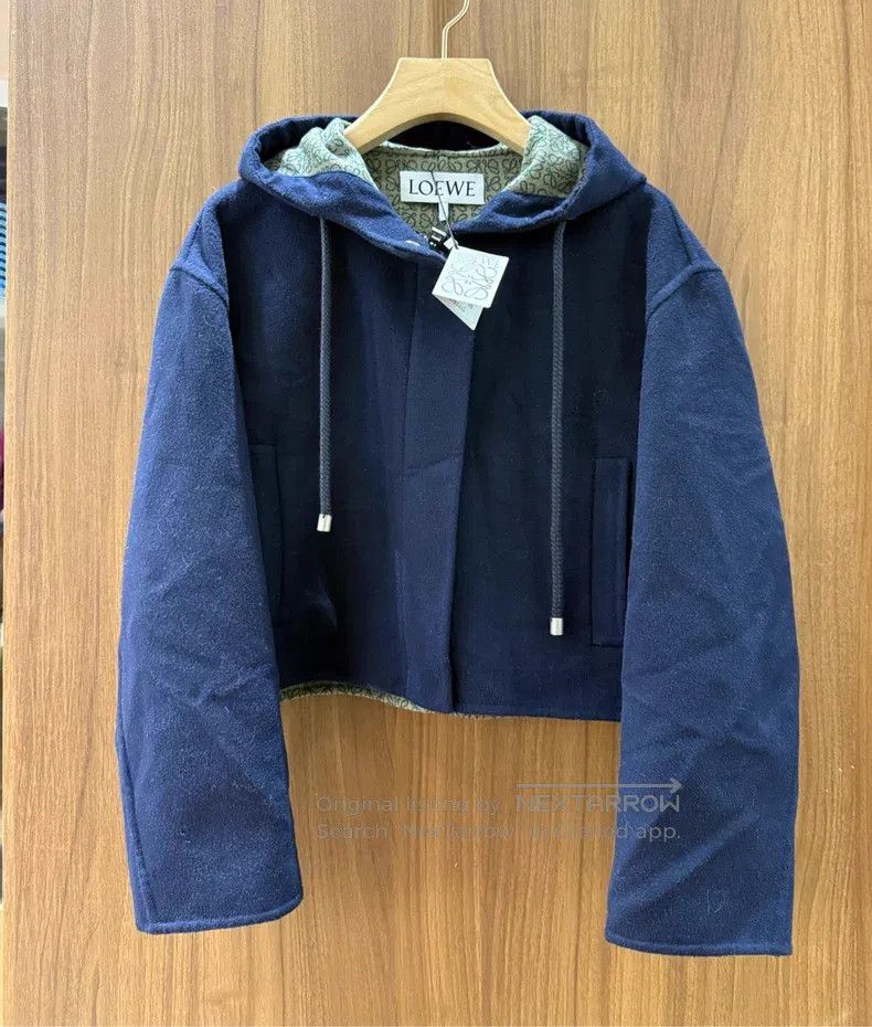 Loewe Loewe Women's Hooded Wool Coat Size XXS / US 00 / IT 34 - 1 Thumbnail