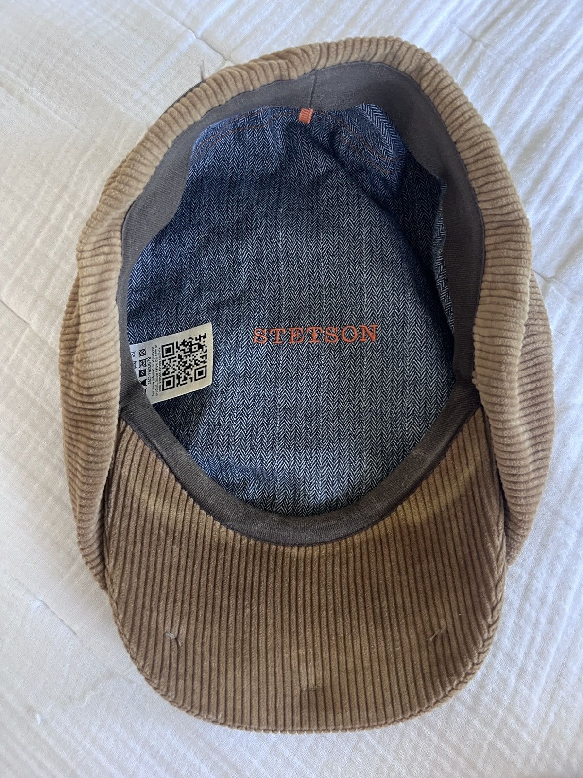 Stetson Stetson Corduroy Newsboy Cap Camel Brown Size 59/L Size ONE SIZE - 3 Thumbnail