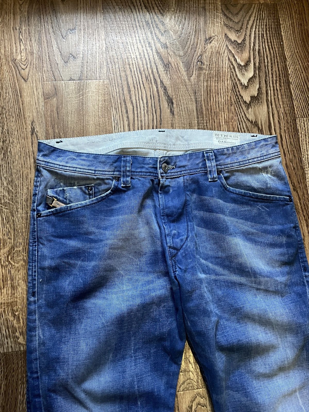 Diesel Vintage Mans Diesel Darron Regular Selvedge Denim Jeans Size US 34 / EU 50 - 3 Thumbnail