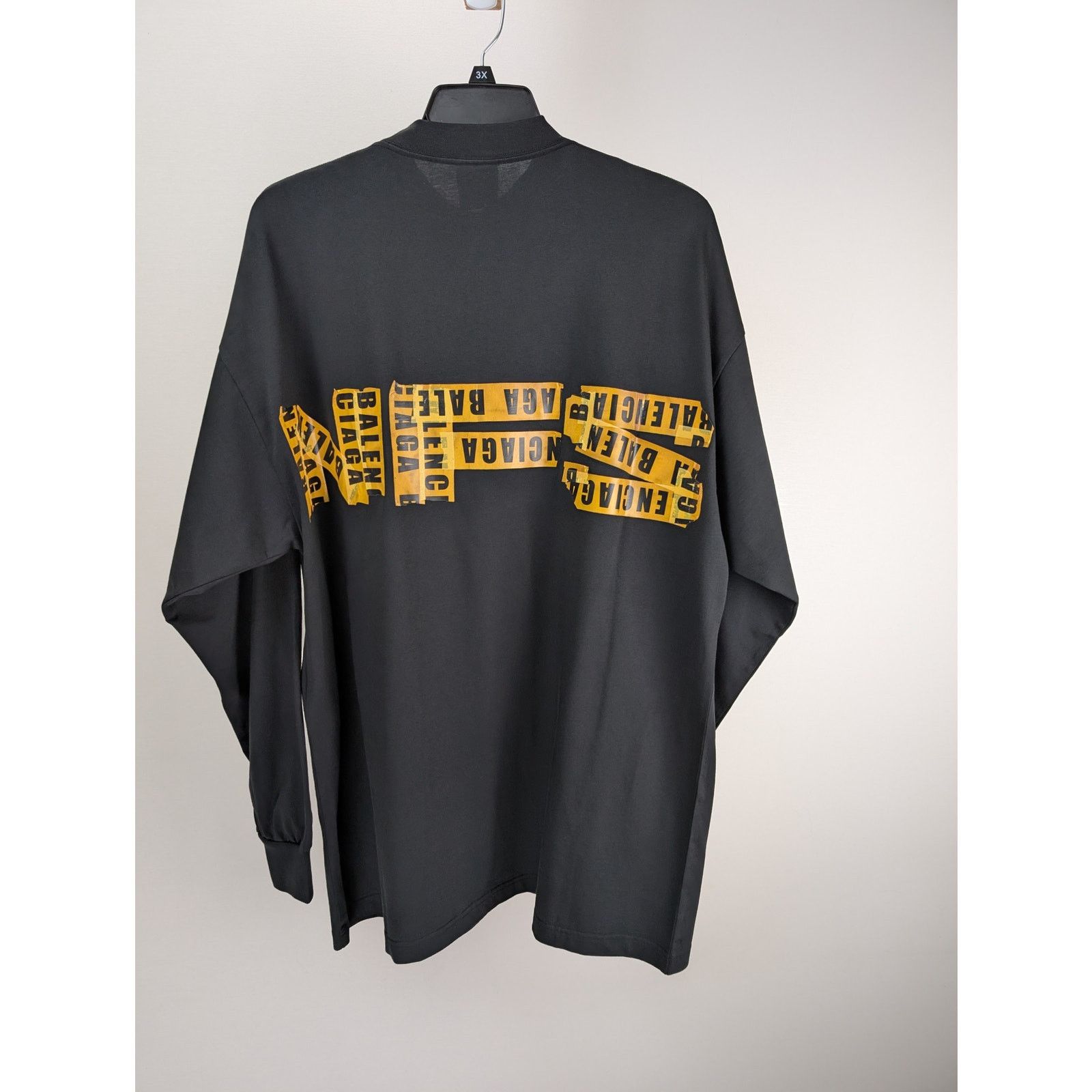 Balenciaga o1rshd1 Need for Speed Long Sleeve Large Fit T-Shirt Black Size US M / EU 48-50 / 2 - 1 Thumbnail