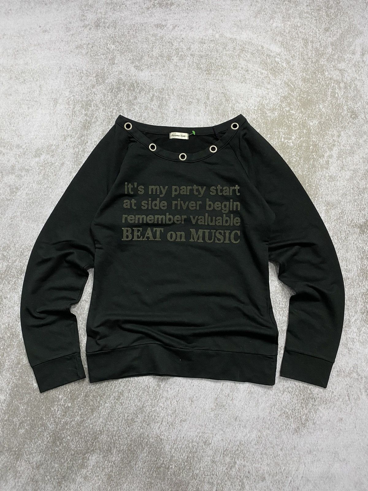 If Six Was Nine × Japanese Brand × KMRii 2000s Studed croped japanese poem sweatershirt Size M / US 6-8 / IT 42-44 - 1 Thumbnail