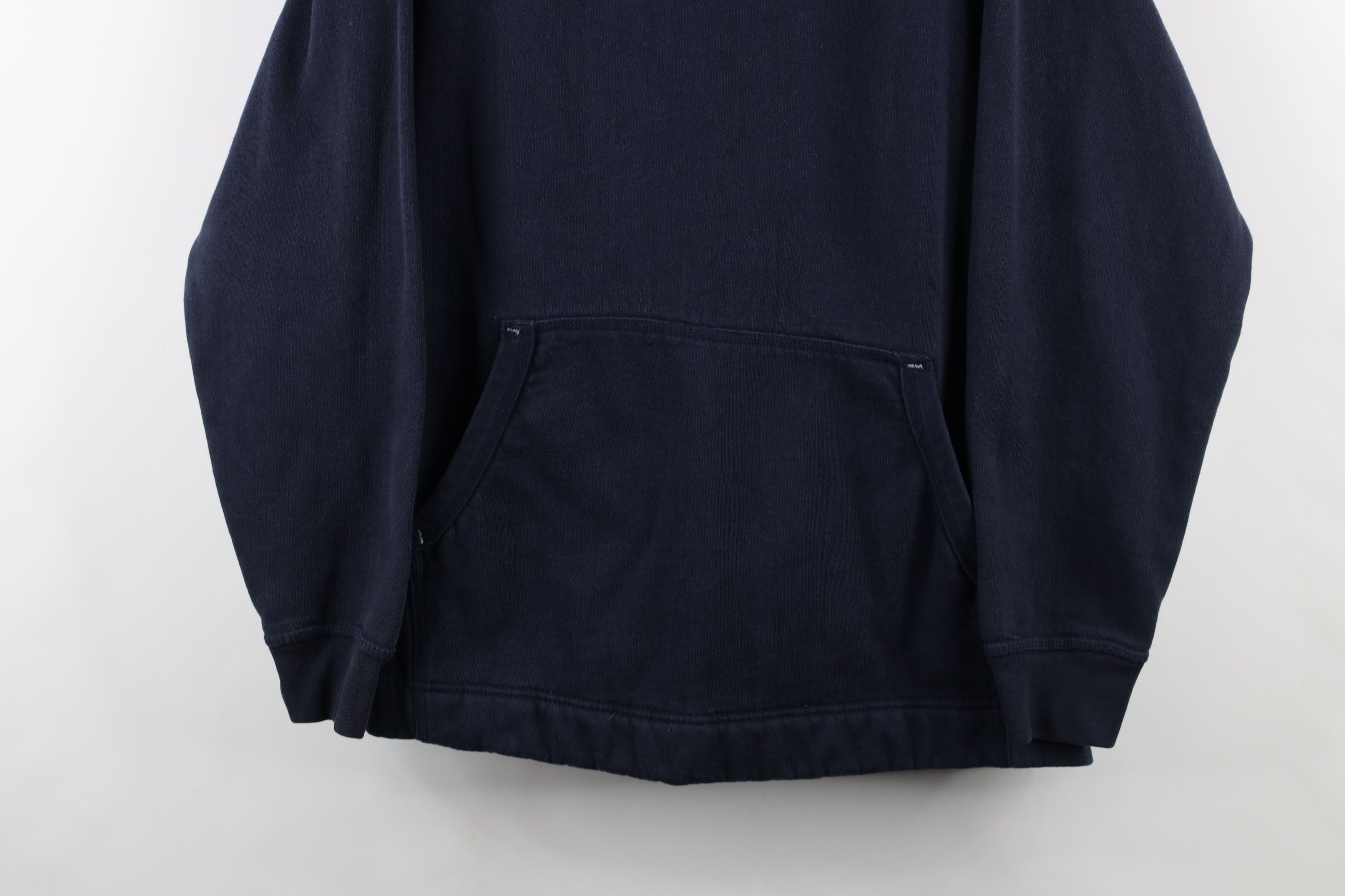 Vintage Vintage 90s Streetwear Heavyweight Hoodie Sweatshirt Blue Size US L / EU 52-54 / 3 - 3 Thumbnail