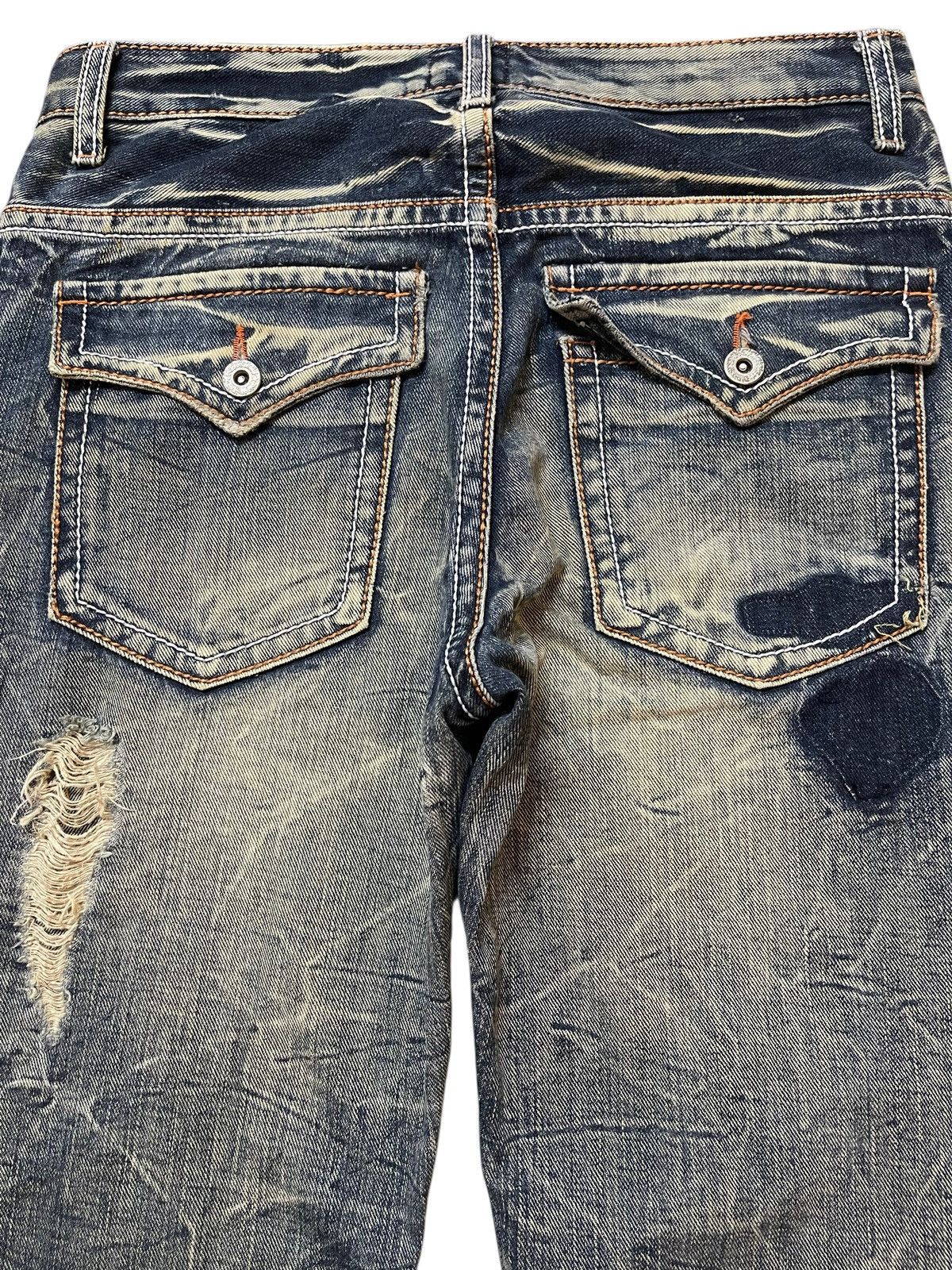 Tornado Mart Vintage Japanese Brand Mud Faded Claw Wash Distressed Flared Size US 30 / EU 46 - 5 Thumbnail