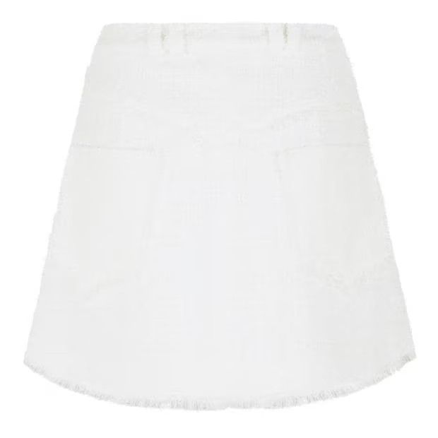 Balmain o1g2r1mq0924 Mini Skirt in Blanc Size 27" / US 4 / IT 40 - 2 Thumbnail