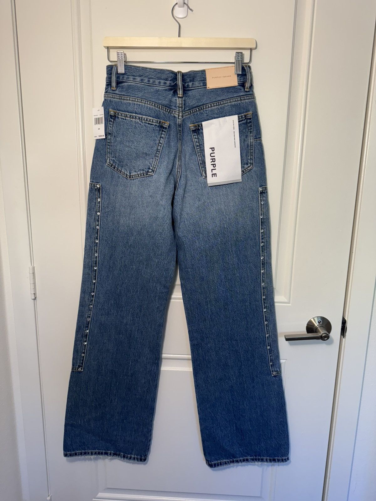 Other Purple Brand High Rise Wide Jeans Size 24" / US 00 / IT 34 - 2 Thumbnail