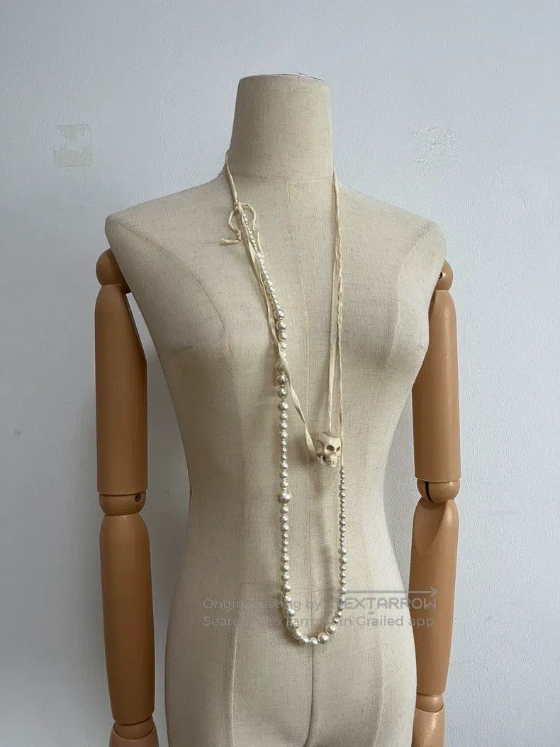 Ann Demeulemeester Ann Demeulemeester Skull Pearl Necklace Size ONE SIZE - 1 Thumbnail