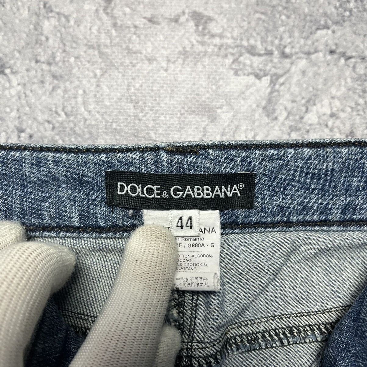 Dolce & Gabbana Vintage Dolce & Gabbana Distressed Blue Denim Jeans Luxury Size 30" / US 8 / IT 44 - 11 Thumbnail