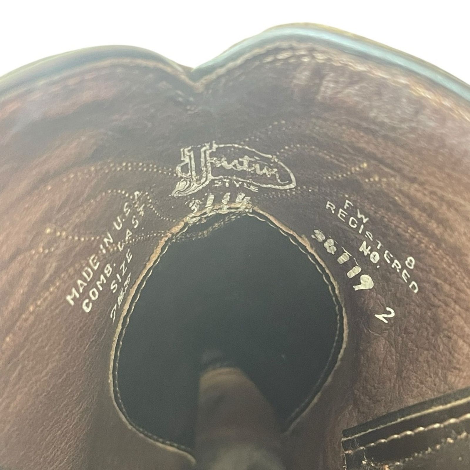 Justin Boots Justin Vintage USA Brown Leather Reptile Short Boots SZ 8 Size US 8 / IT 38 - 6 Thumbnail