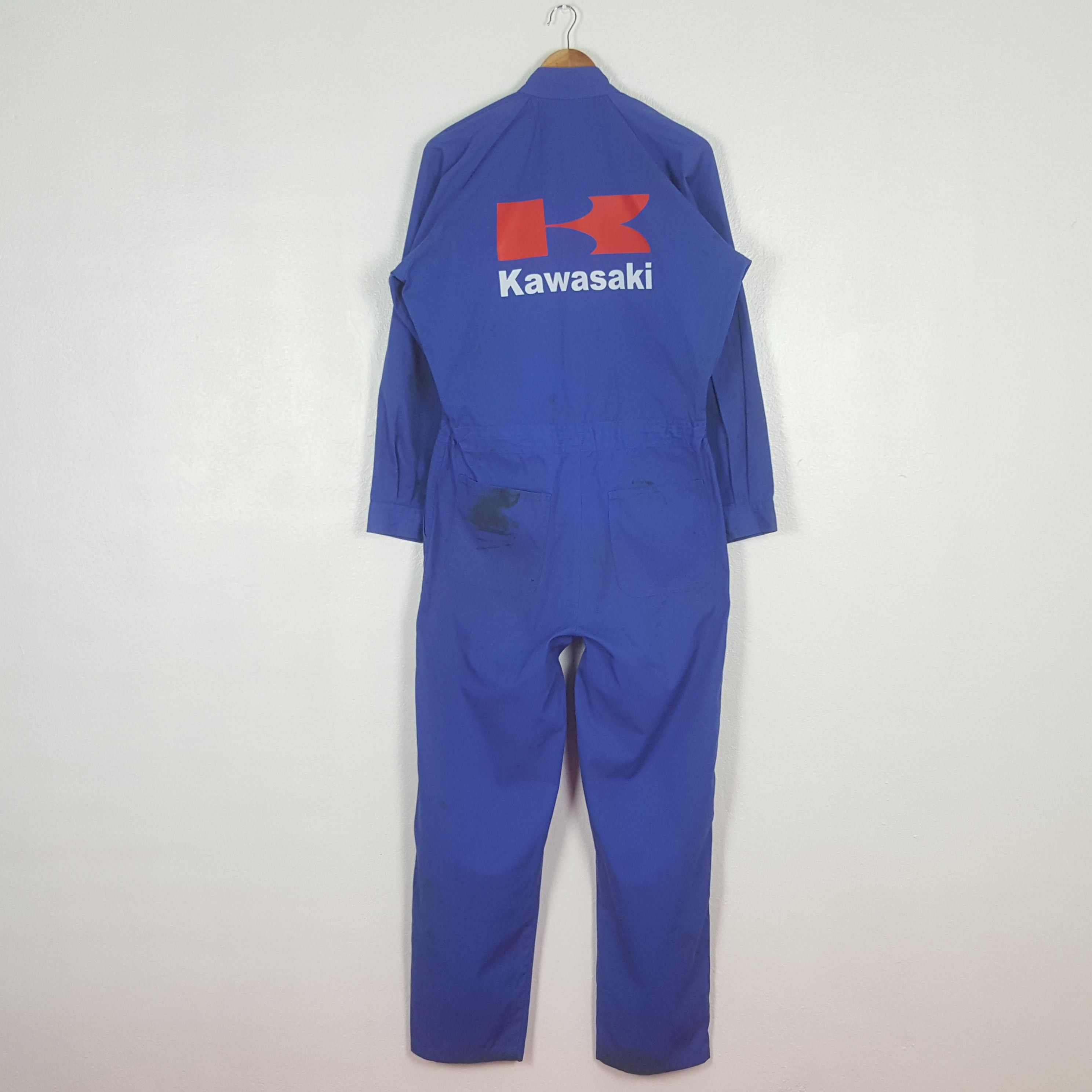 Japanese Brand Vintage Kawasaki Racing Motorsports Coverall Jacket C309N12 Size US M / EU 48-50 / 2 - 1 Thumbnail