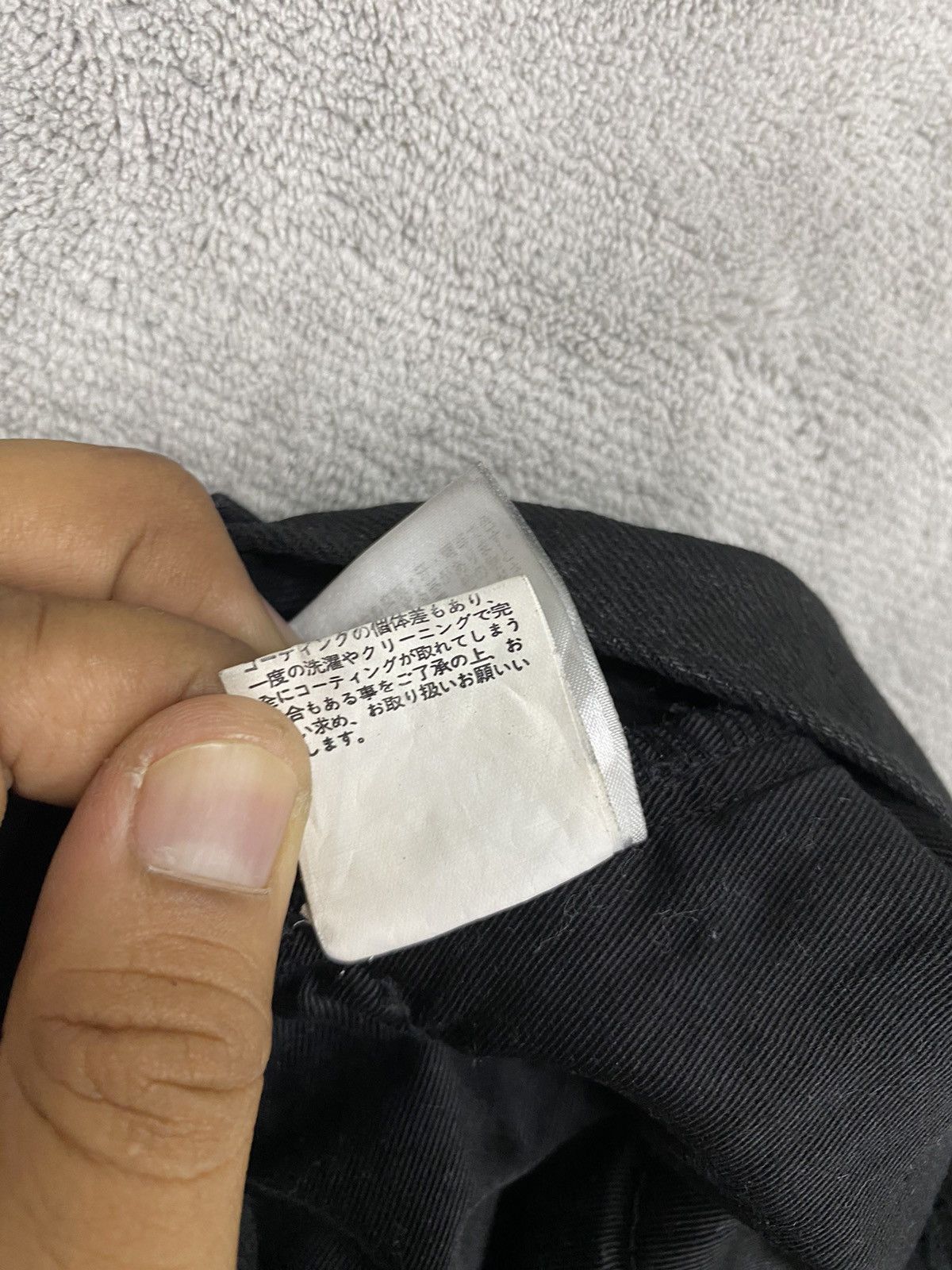 NO ID VINTAGE PUNK 1990s NO ID BLACK WAXED ZIPPER PUNK STYLE🔥 Size US 29 - 11 Thumbnail