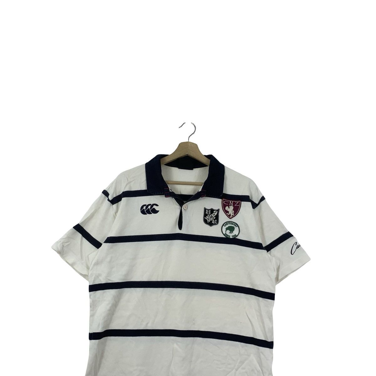 Canterbury of New Zealand CANTERBURY OF NEW ZEALAND Rugby Striped Tee Shirt Polo Top Size US L / EU 52-54 / 3 - 2 Thumbnail