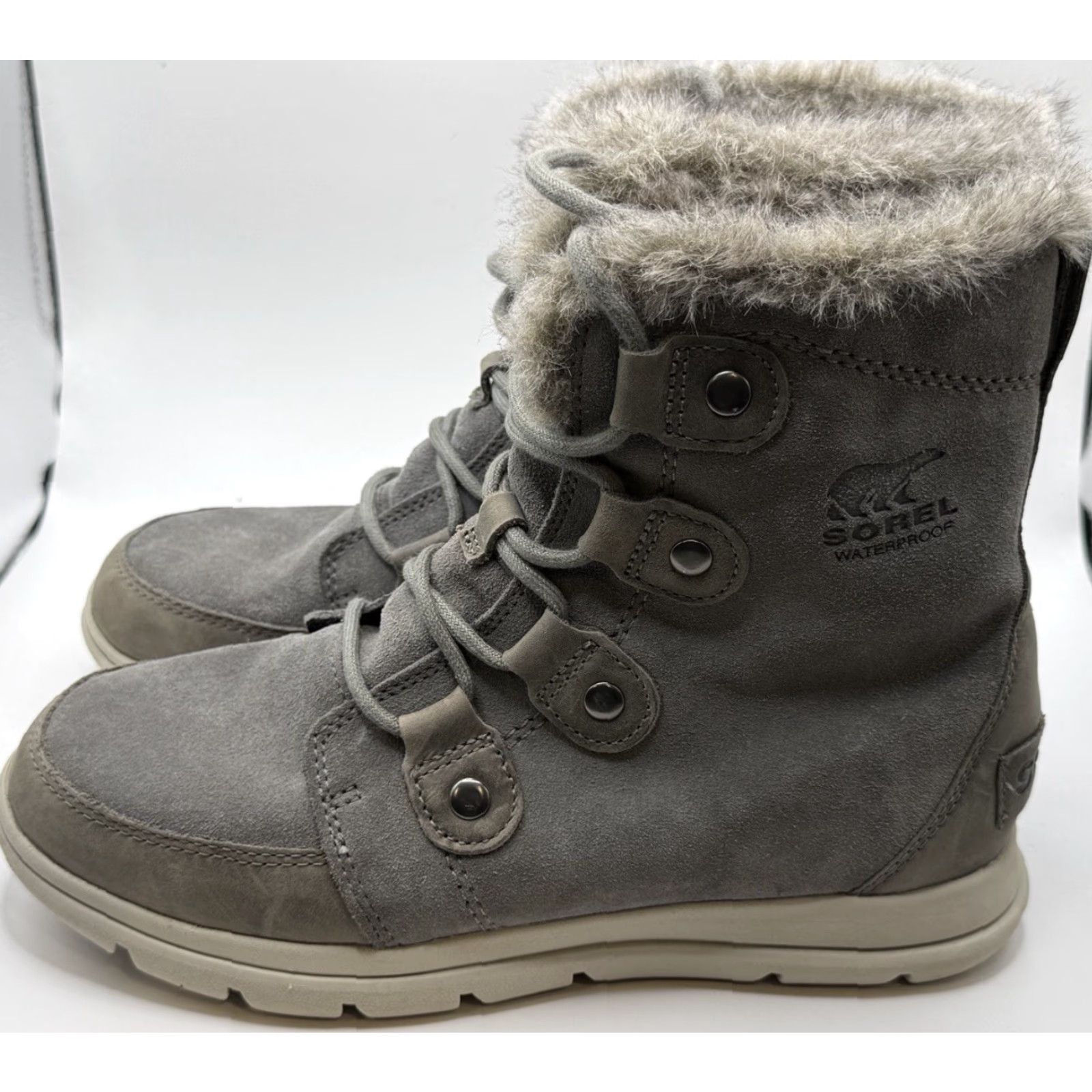 SOREL Sorel Women’s Waterproof Boot Explorer Joan Gray Size 8.5 Size US 7 / IT 37 - 5 Thumbnail