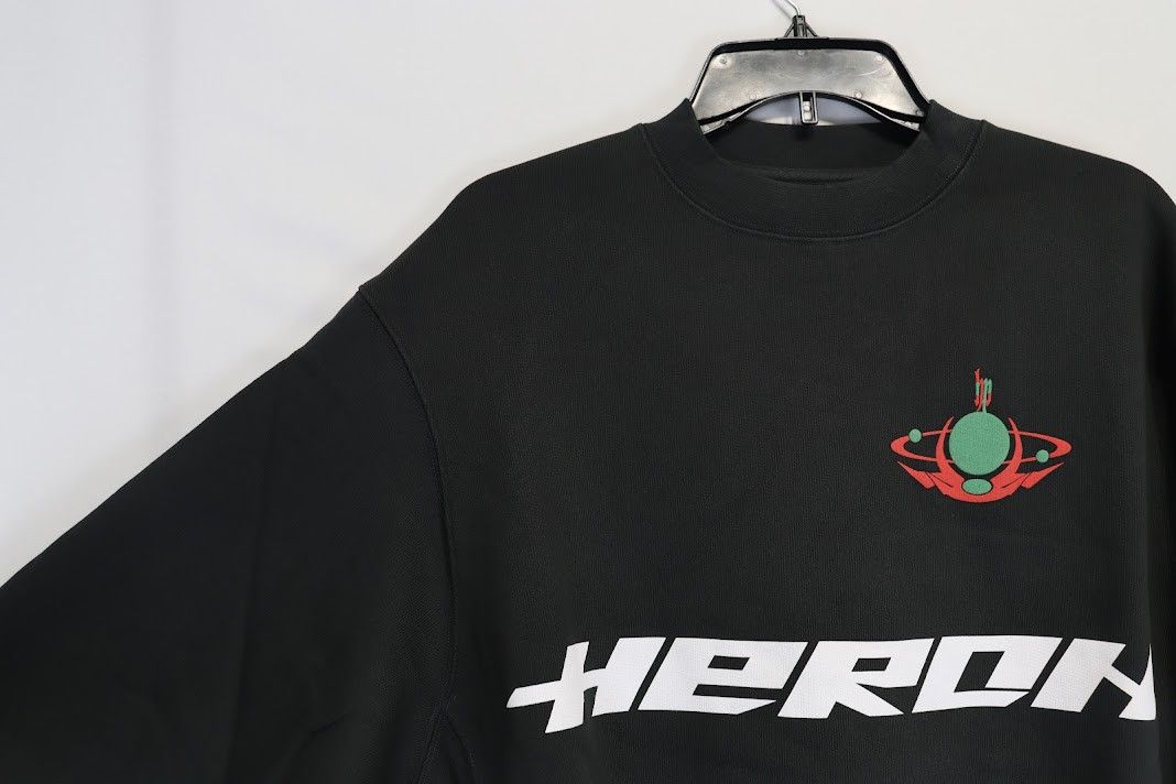 Heron Preston o1rshd1 HP Burn Crewneck in Black Size US M / EU 48-50 / 2 - 5 Thumbnail