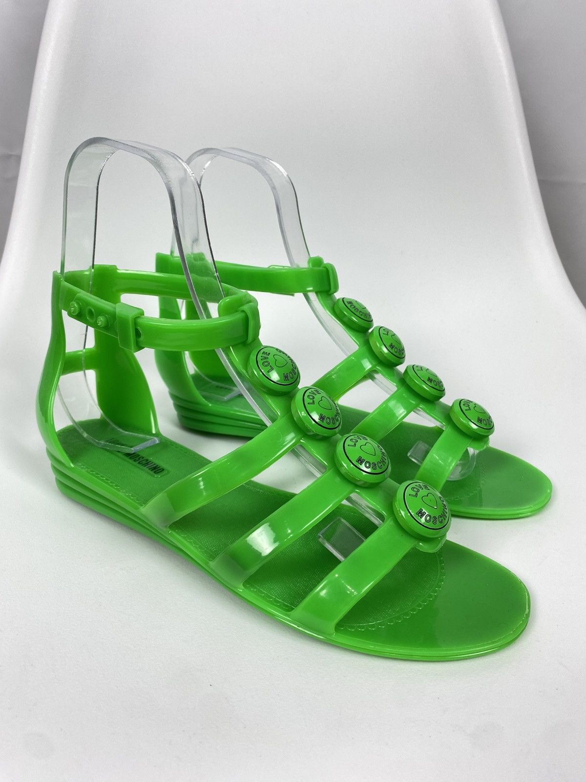 Love Moschino Love Moschino PVC Sandals size 40 Made In Italy Size US 10 / IT 40 - 1 Thumbnail