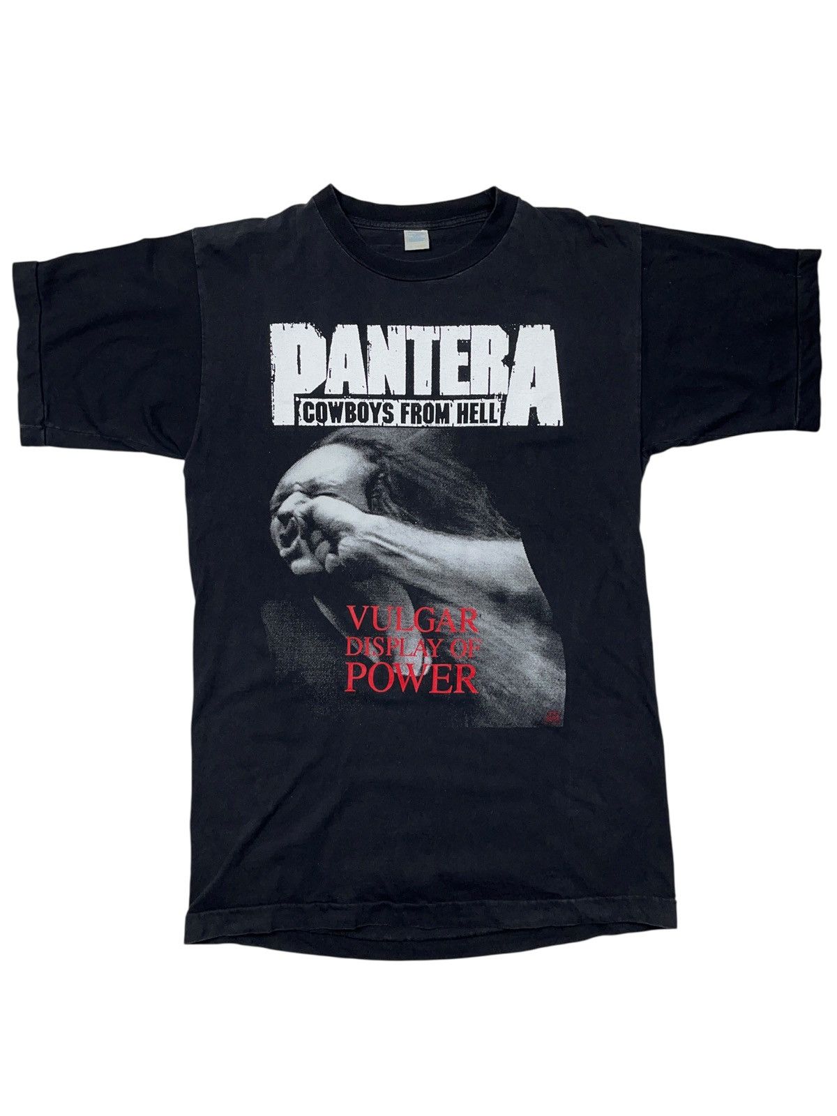 Band Tees Vintage 1992 Pantera Cowboys From Hell Vulgar Display Power Size US XL / EU 56 / 4 - 1 Thumbnail