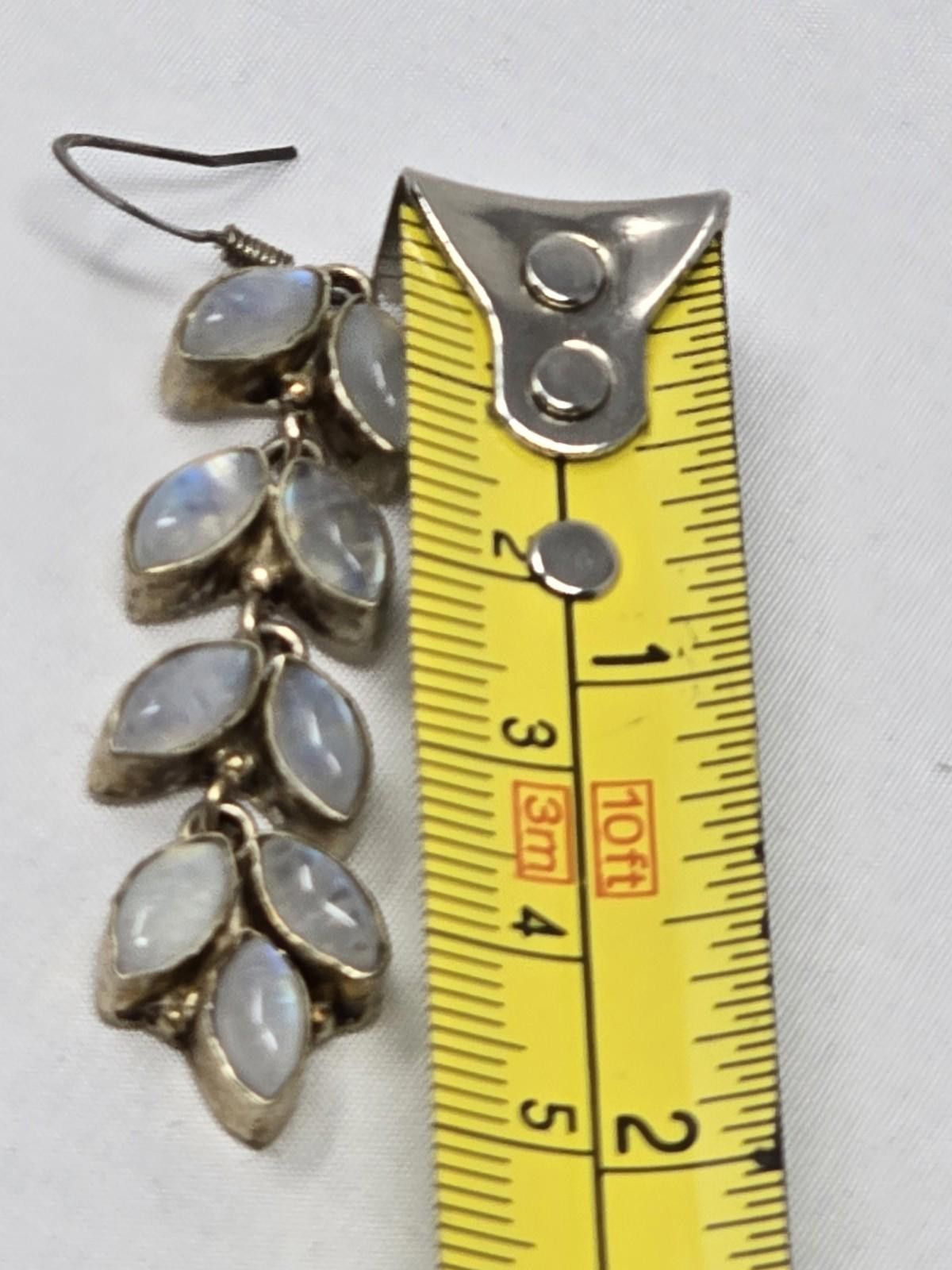 Bonobos Handmade 925 Sterling Silver Dangle Earrings w/ Blue Glass Size ONE SIZE - 4 Thumbnail