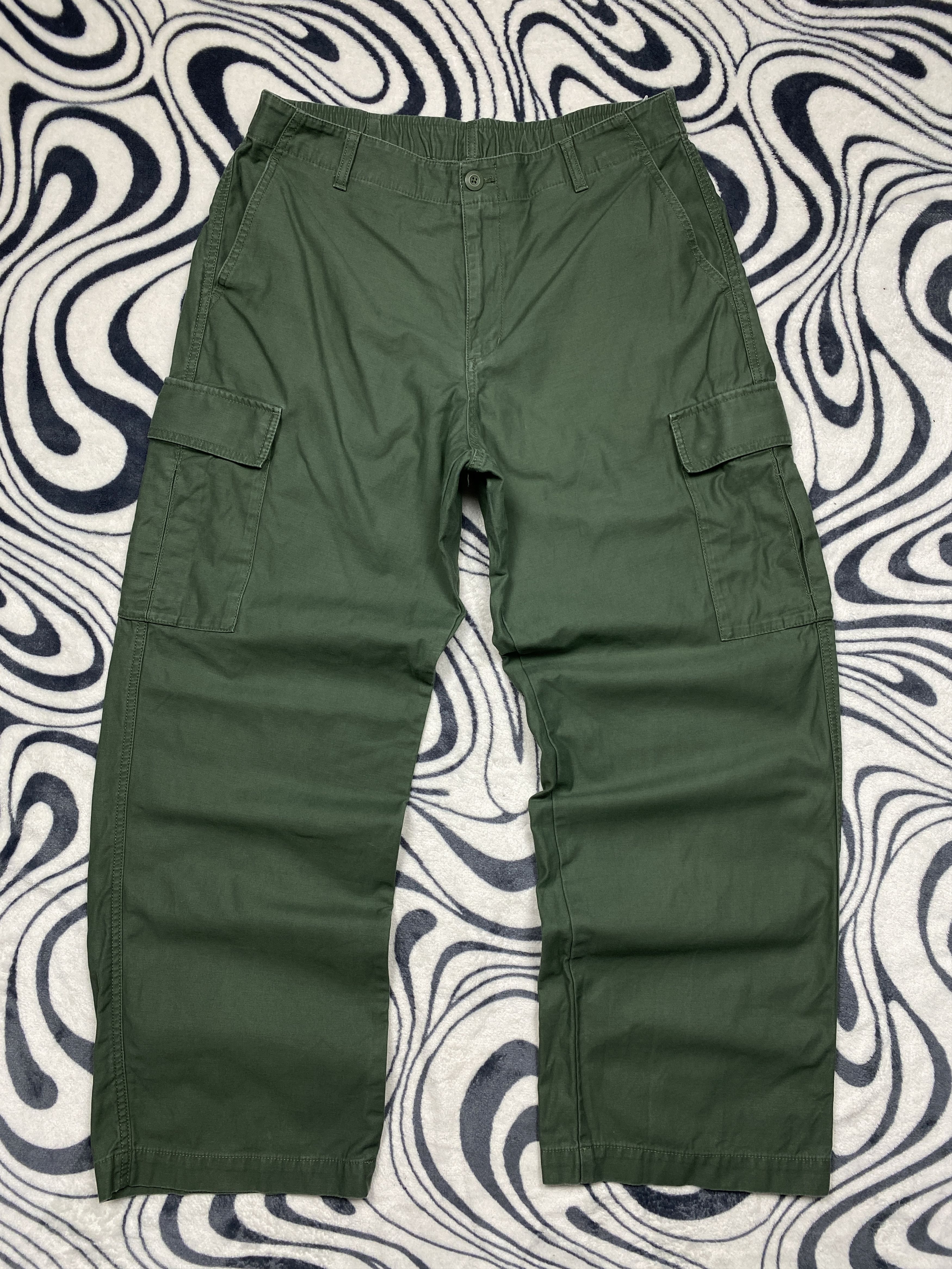 20471120 Uniqlo Vintage Military Baggy Cargo Pants Y2K Size US 30 / EU 46 - 1 Thumbnail