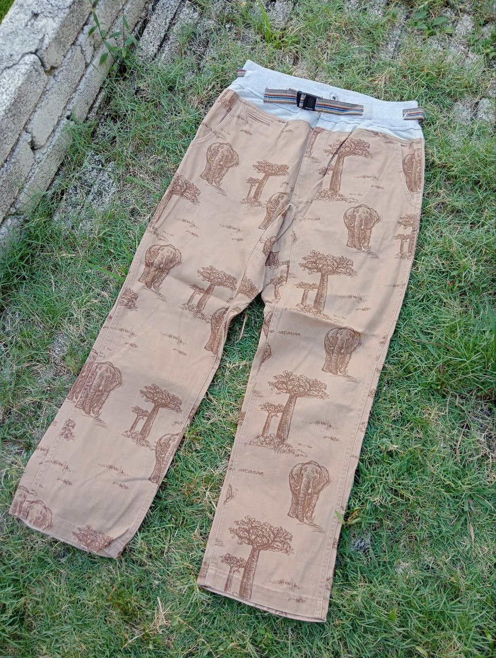 go slow caravan Go Slow Caravan Overprint Pants Size US 30 / EU 46 - 2 Thumbnail