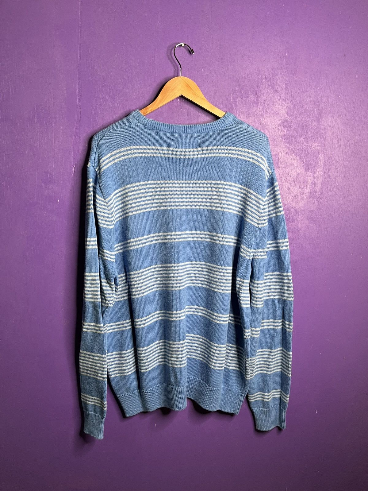 Chaps × Vintage Vintage 00s Chaps stripped crest logo sweater Size US XL / EU 56 / 4 - 2 Thumbnail
