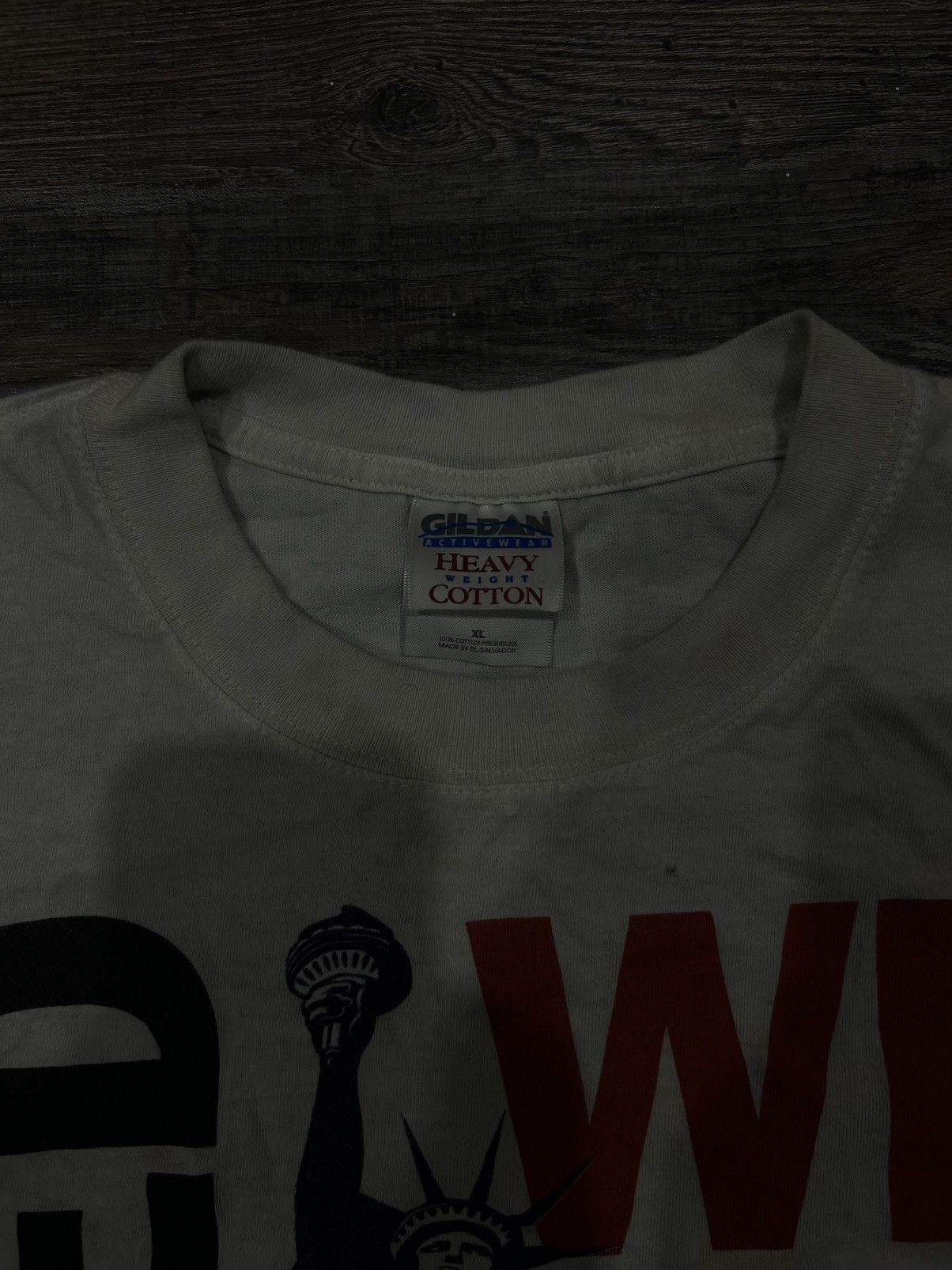 Gildan × Vintage Vintage “We Stand United” Baggy T-Shirt Size US XL / EU 56 / 4 - 3 Thumbnail