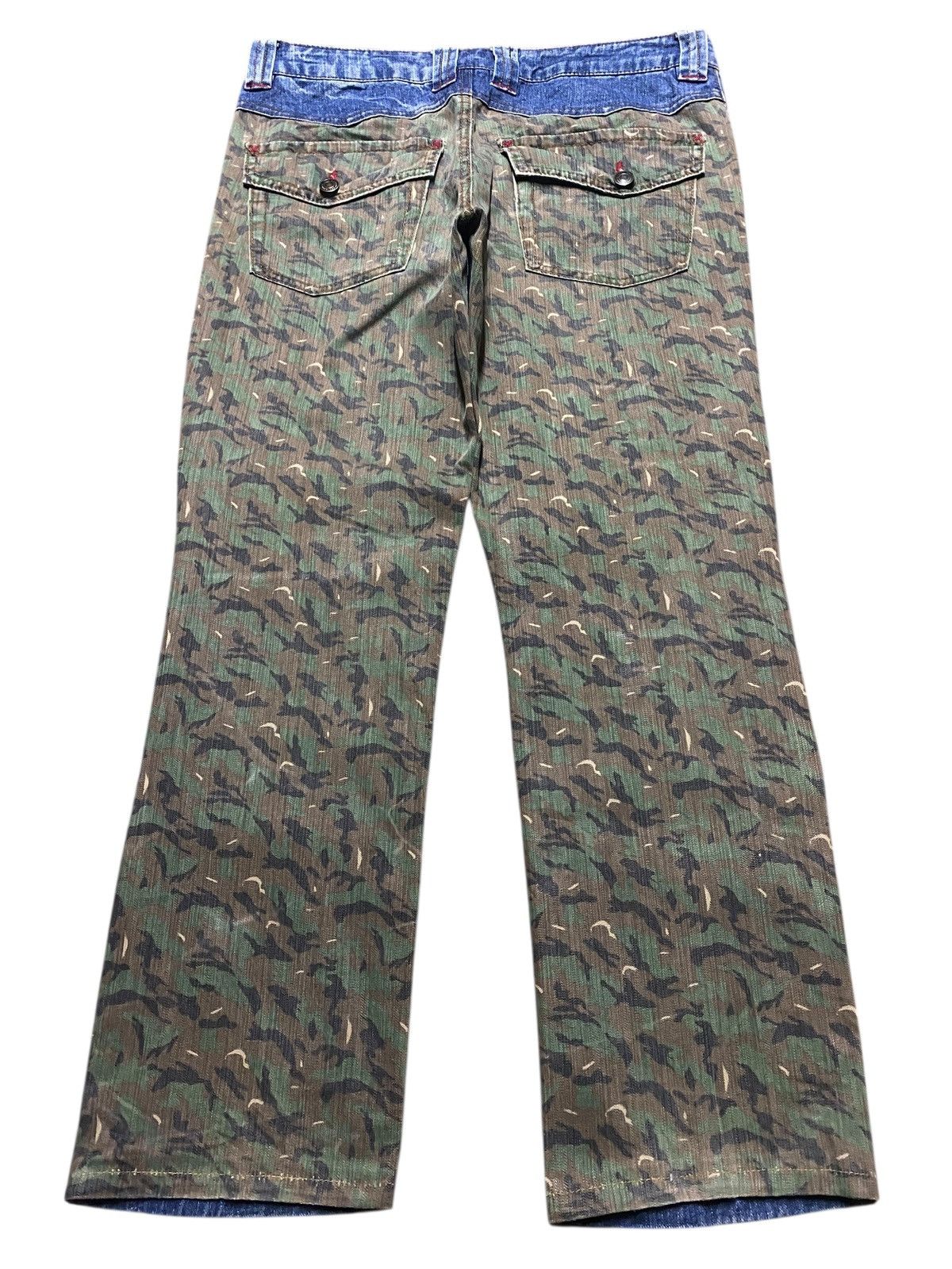 14th Addiction Vintage Japan Brand Sky Bomber Straight Fit Camo Jeans Size US 32 / EU 48 - 2 Thumbnail