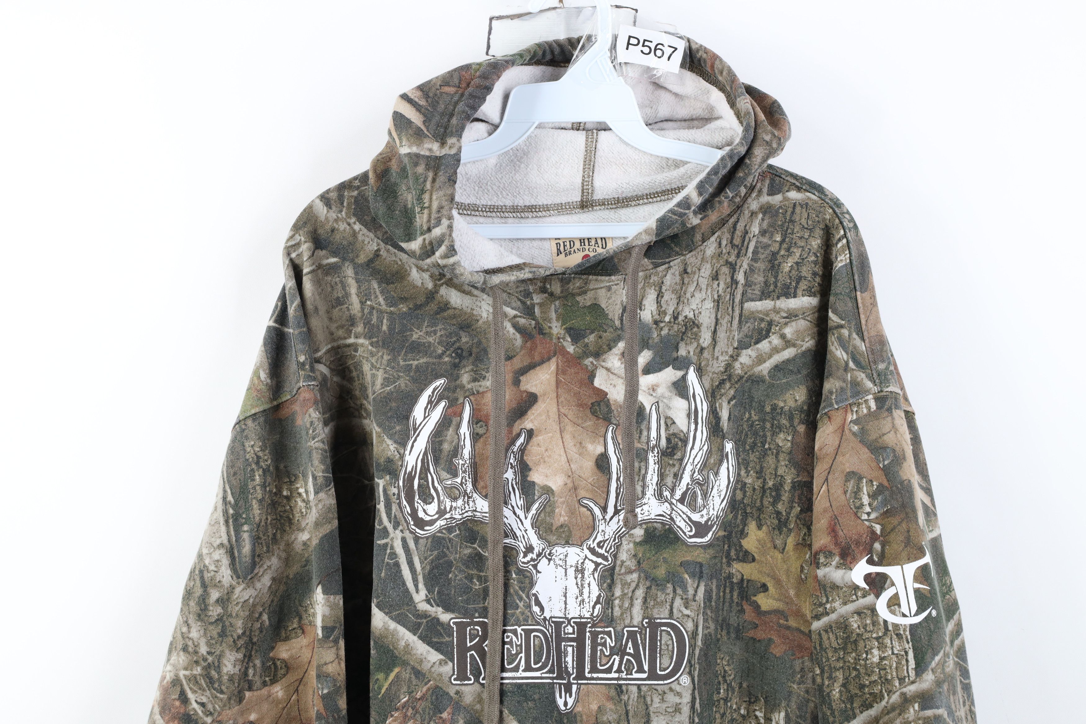 Vintage Vintage Y2K Streetwear Deer Skull Hoodie Sweatshirt Size US XL / EU 56 / 4 - 2 Thumbnail