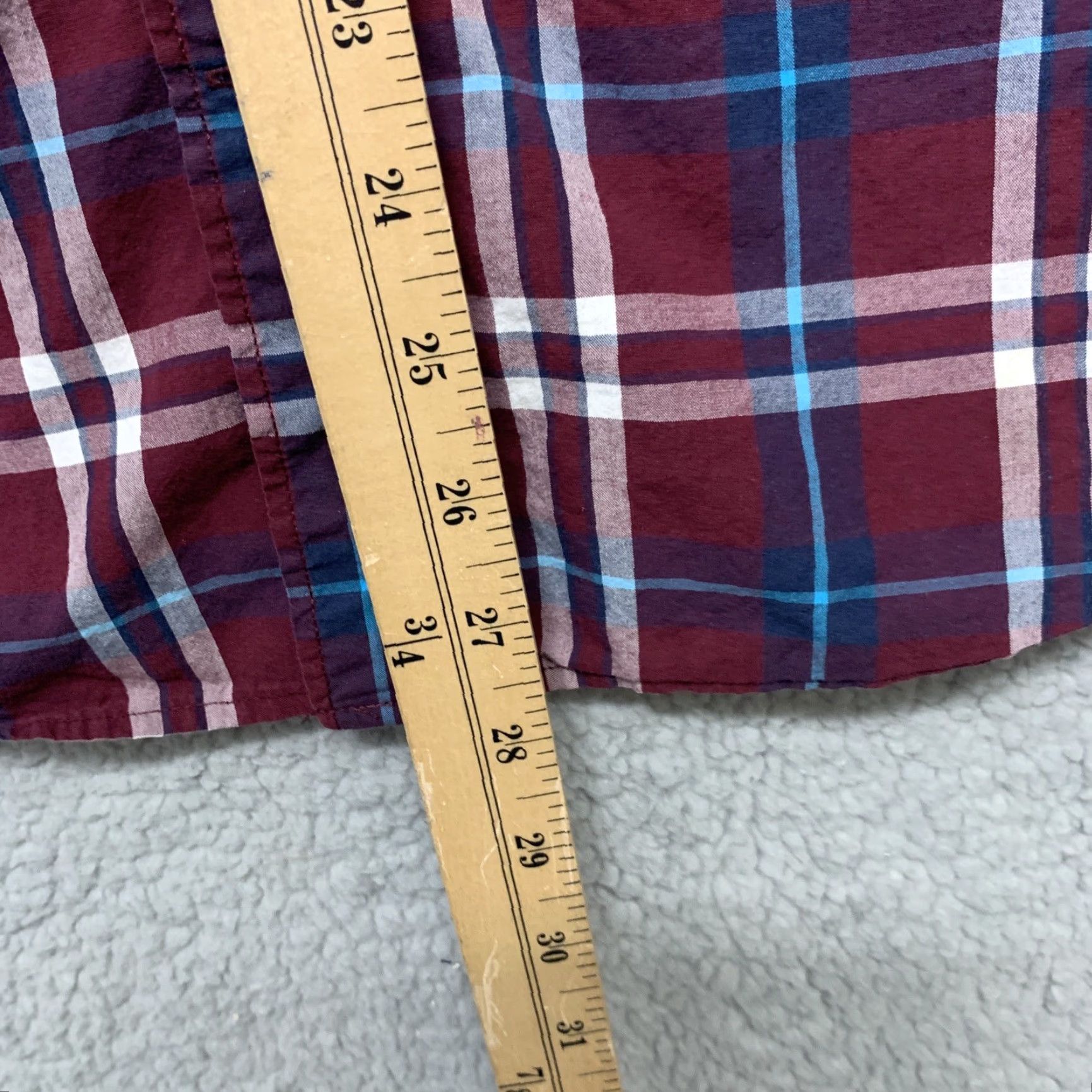 American Eagle Outfitters VINTAGE American Eagle Outfitters Shirt Men XLT Long Sleeve Button Plaid Red/White/Blue Size US XL / EU 56 / 4 - 6 Thumbnail