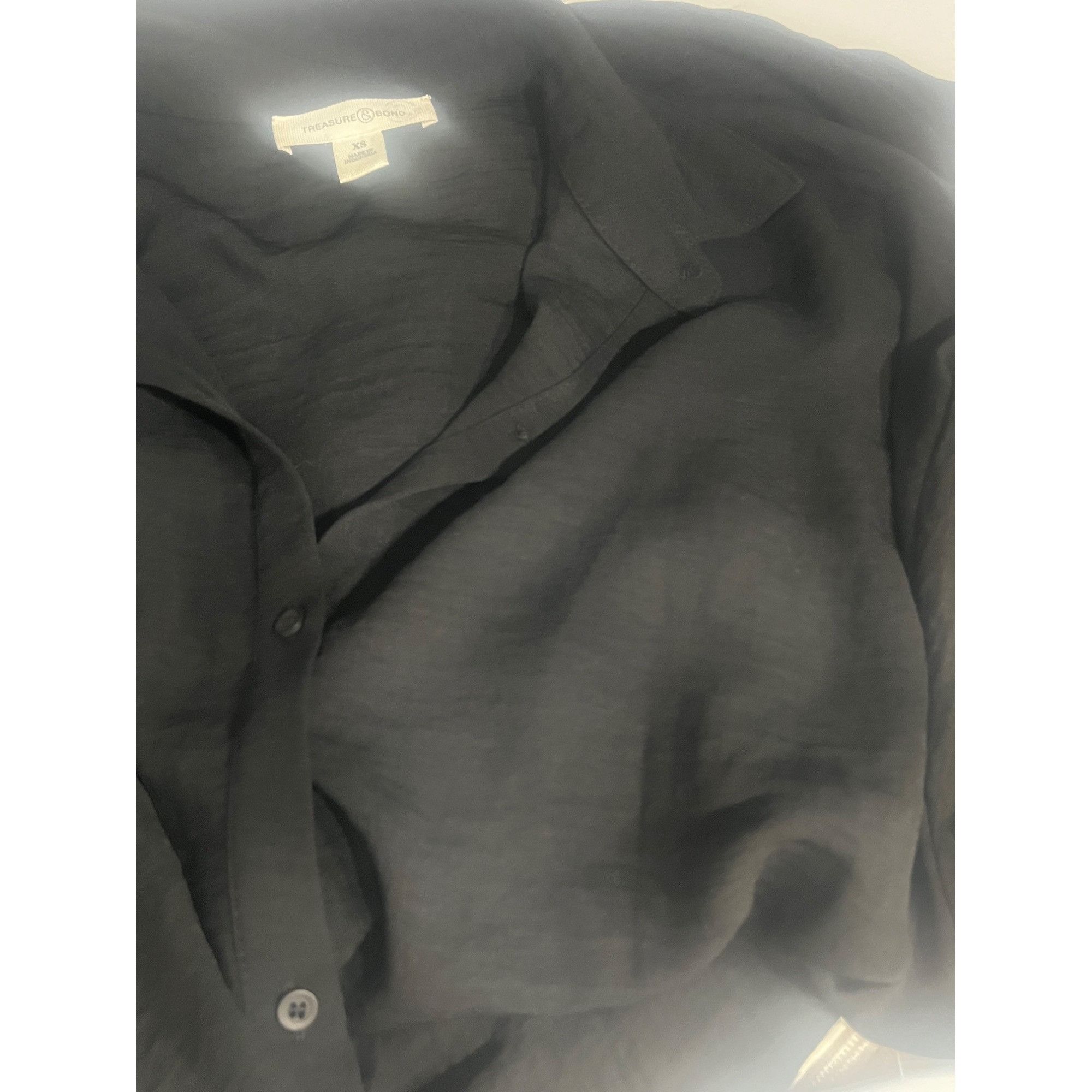 Other Treasure & Bond Button-up Tunic Shirt In Black, Sz. XS Size XS / US 0-2 / IT 36-38 - 10 Thumbnail