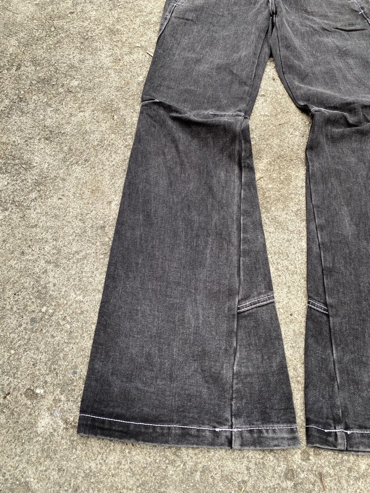 If Six Was Nine × Japanese Brand × Le Grande Bleu (L.G.B.) John Galt Buckle Back Flare Denim Size US 30 / EU 46 - 4 Thumbnail