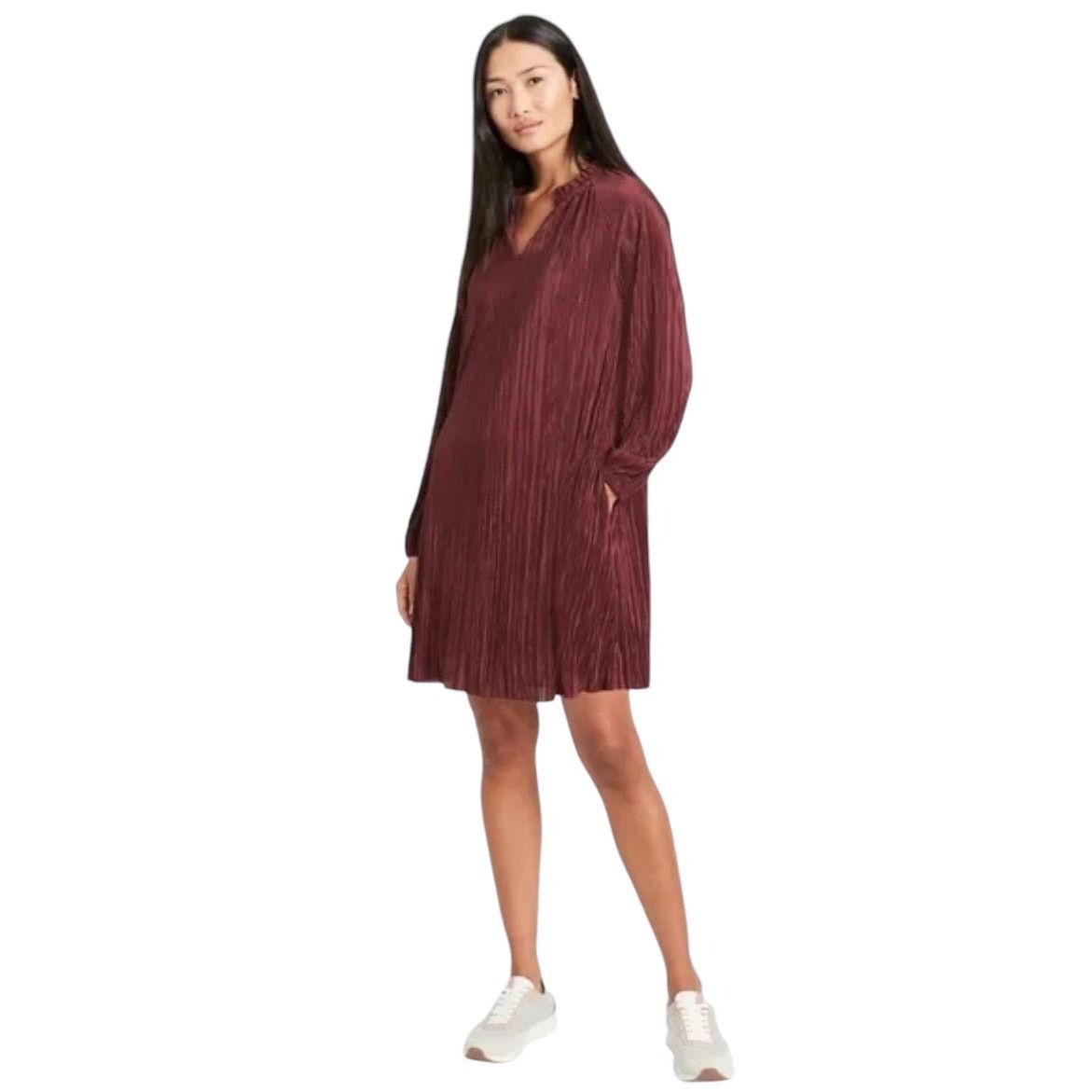 long sleeve winter party dress Vera Long Sleeve Short Party Dress Black / XSmall main image 0