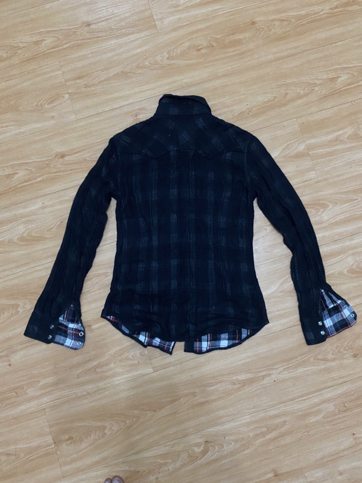 Japanese Brand Vintage Black Mountains Western Shirt – Snap Buttons Size L / US 10 / IT 46 - 6 Thumbnail