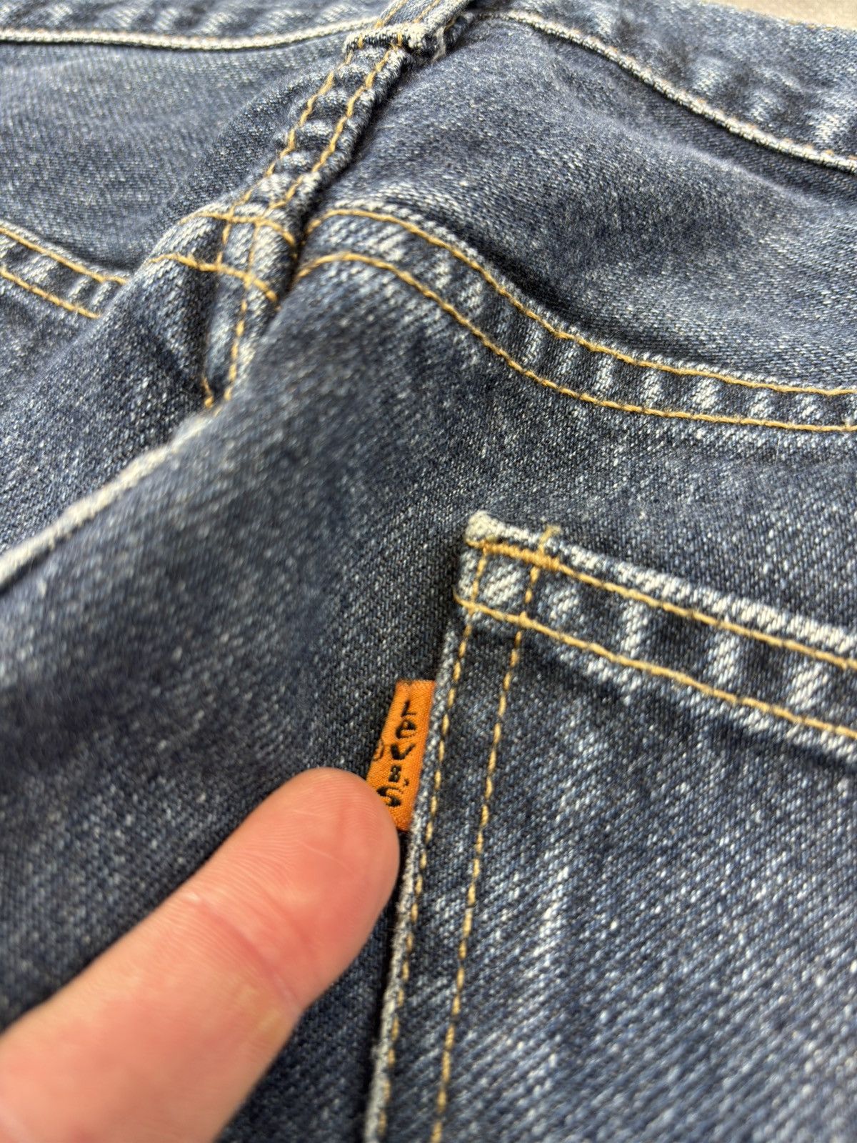 Levi's × Vintage 90s Levis 615 02 Orange Tab Light Blue 1996 90s Vintage Jean Size US 36 / EU 52 - 3 Thumbnail