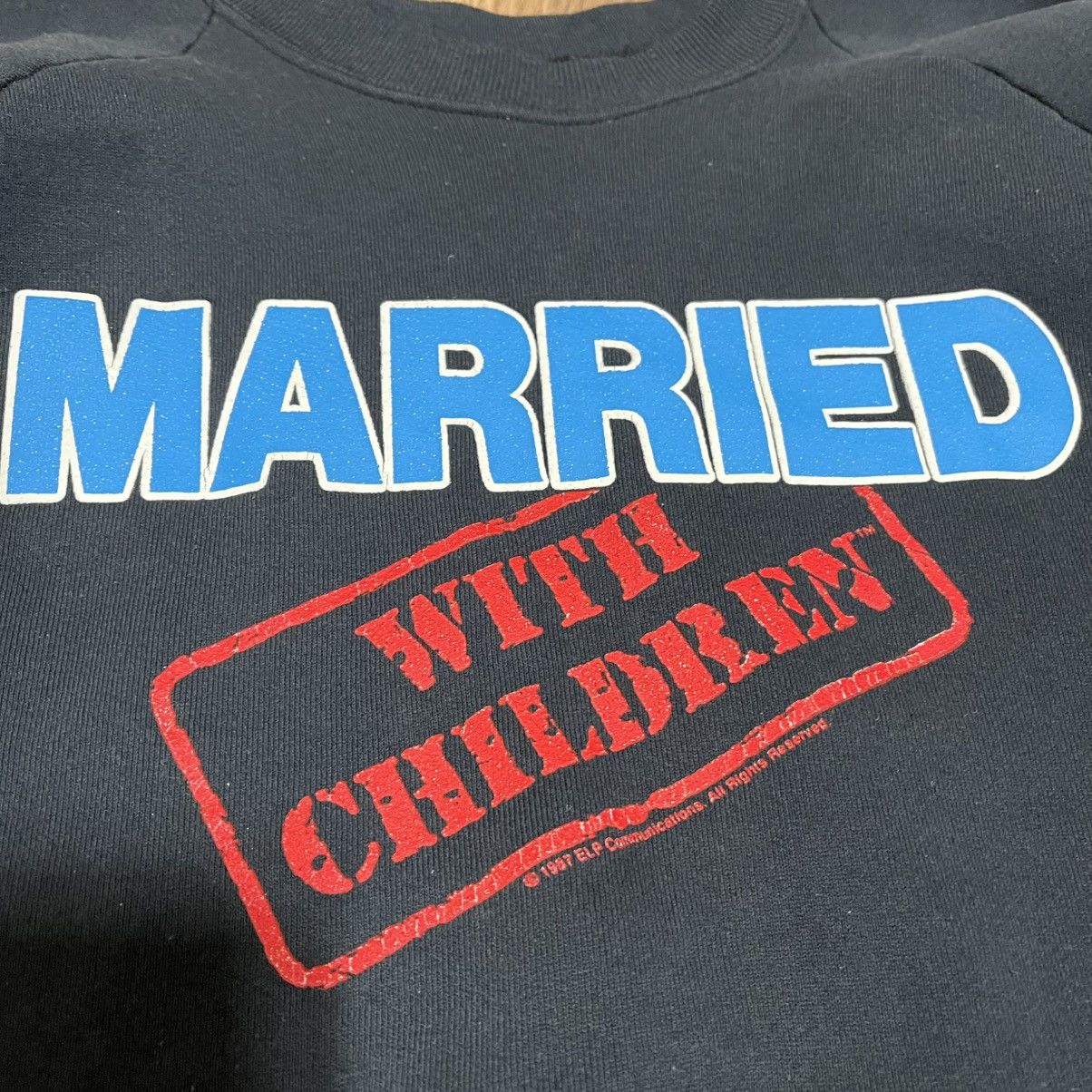 Vintage RARE Vintage 1987 Married with children black sweatshirt Size US L / EU 52-54 / 3 - 3 Thumbnail
