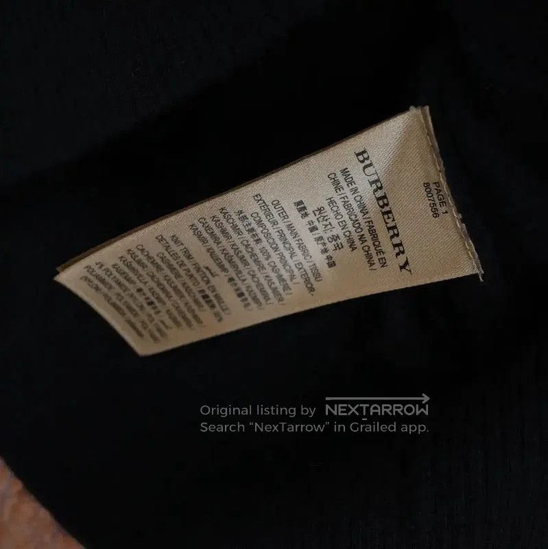 Burberry Burberry Black Wool Logo Long Cardigan. Size XS / US 0-2 / IT 36-38 - 7 Thumbnail