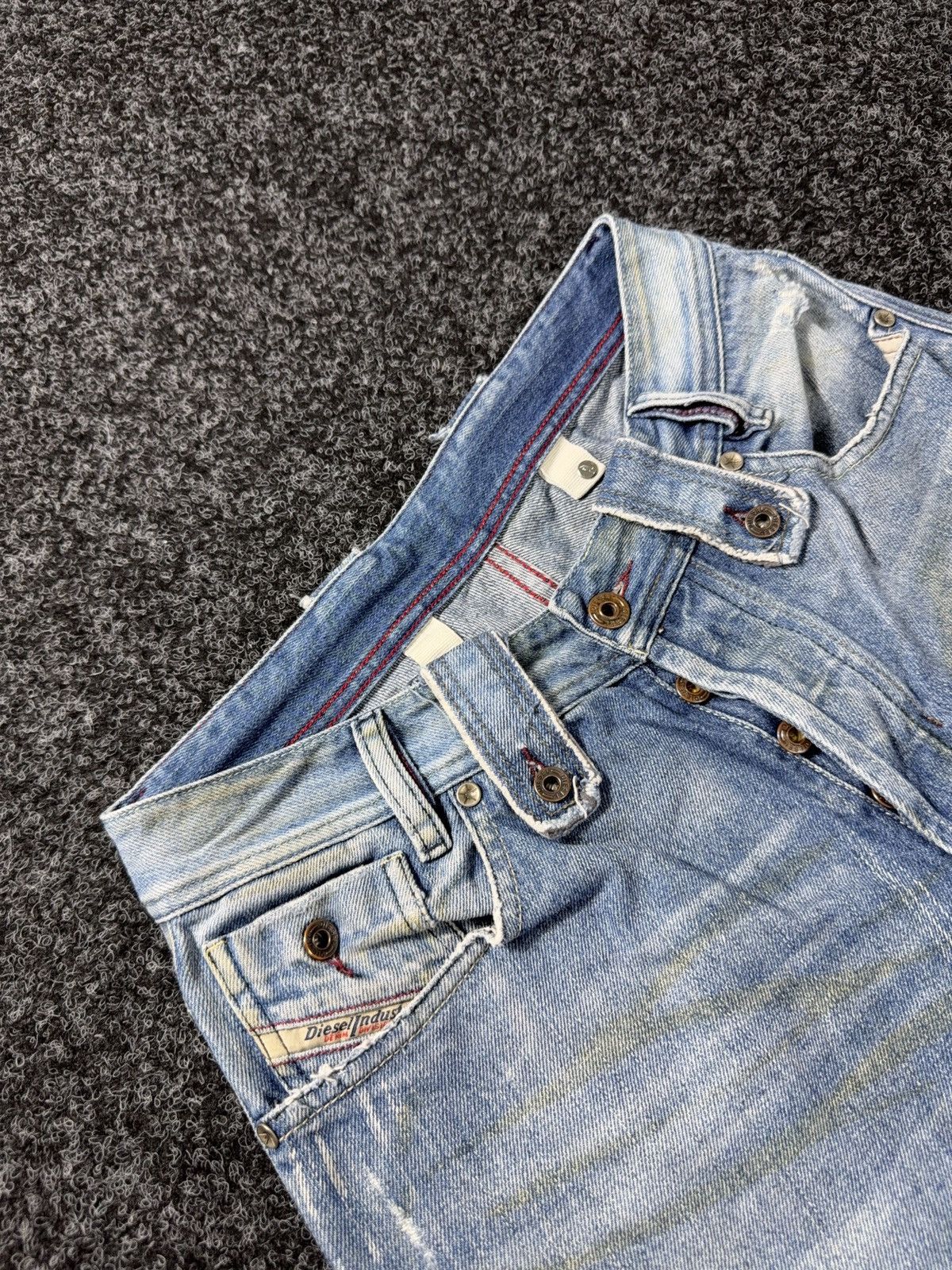 Diesel 00s Diesel Vntg Dirty Distressed Opium Punk Rock Y2K Jeans Size US 28 / EU 44 - 9 Thumbnail