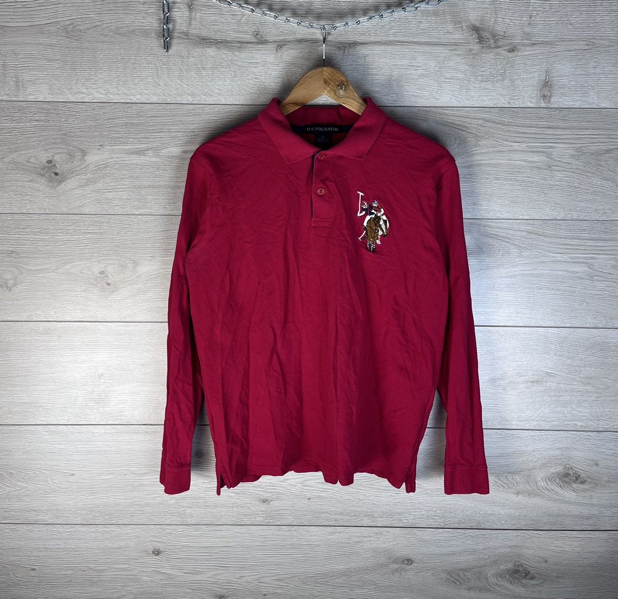 U.S. Polo Assn. vintage men's long sleeve U.S Poloassn #3 size L cotton Size US M / EU 48-50 / 2 - 1 Thumbnail