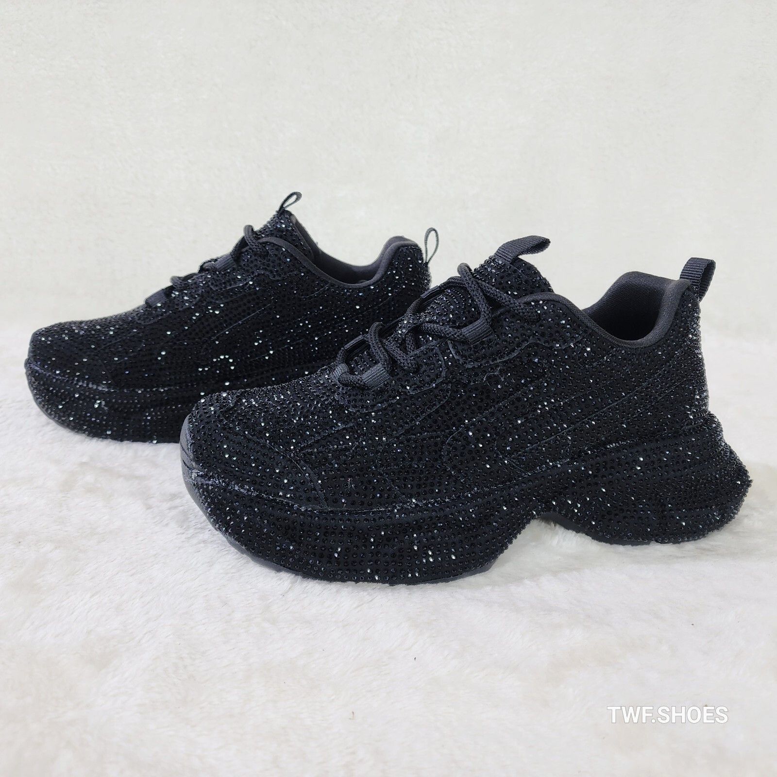 Other Cush Dazzle Sport Rhinestone Comfy Platform Light Weight Sne Size US 10 / IT 40 - 1 Thumbnail