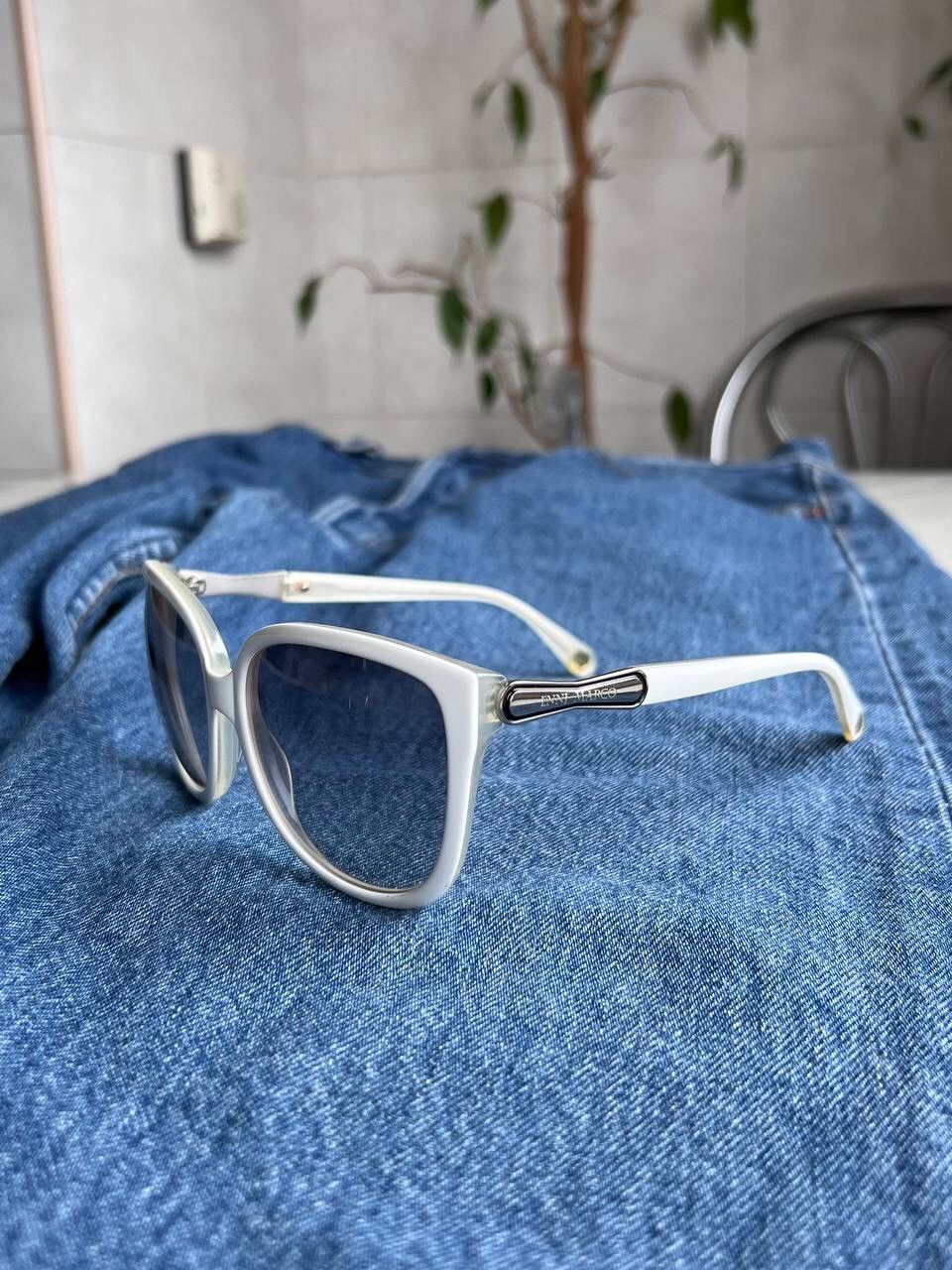 Designer × Vintage Enni Marco White Sunglasses Vintage Eyewear's Made in Italy Size ONE SIZE - 1 Thumbnail