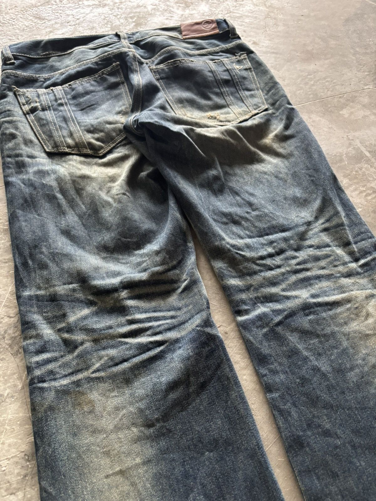 If Six Was Nine DPSR JEANS distressed mud wash mudmax style japanese grunge Size US 34 / EU 50 - 19 Thumbnail