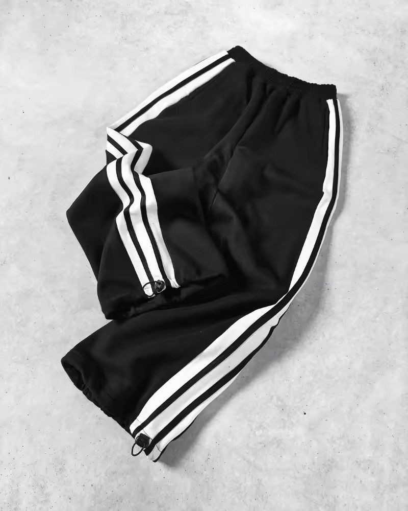 Japanese Brand Stripes Fashion High Waist Wide-leg Pants Size US 35 - 2 Thumbnail