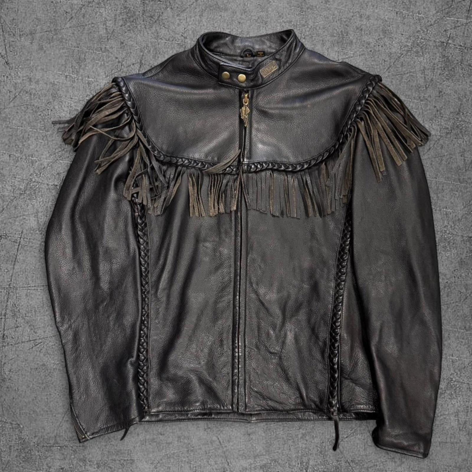 Harley Davidson Vintage Harley Davidson Willie G Leather Biker Jacket Size US L / EU 52-54 / 3 - 1 Thumbnail