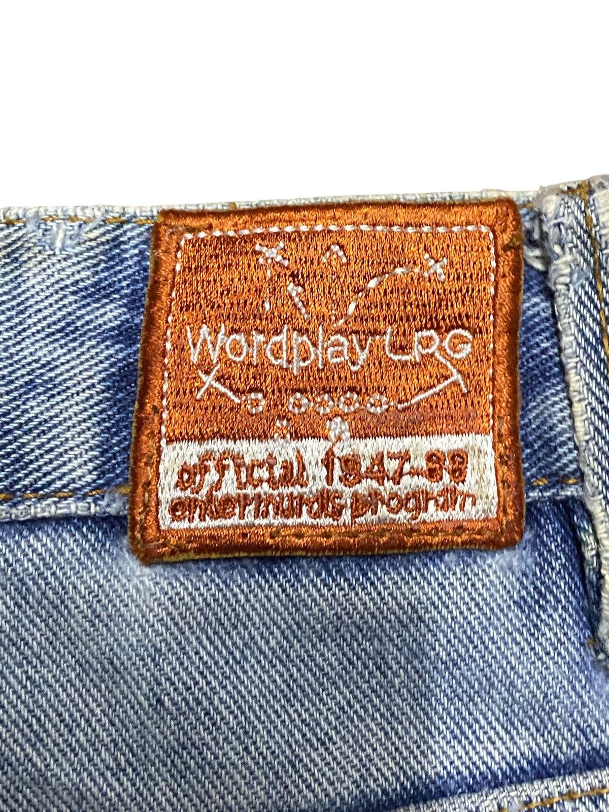 Rocawear Vintage LRG Light Wash Patches Ripped Baggy Jeans Size US 34 / EU 50 - 13 Thumbnail