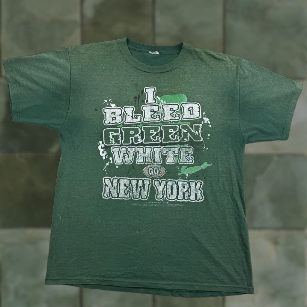 Vintage VINTAGE New York Jets T-Shirt Adult Medium Green 90s Grunge Sports Y2K Men Size US M / EU 48-50 / 2 - 1 Thumbnail
