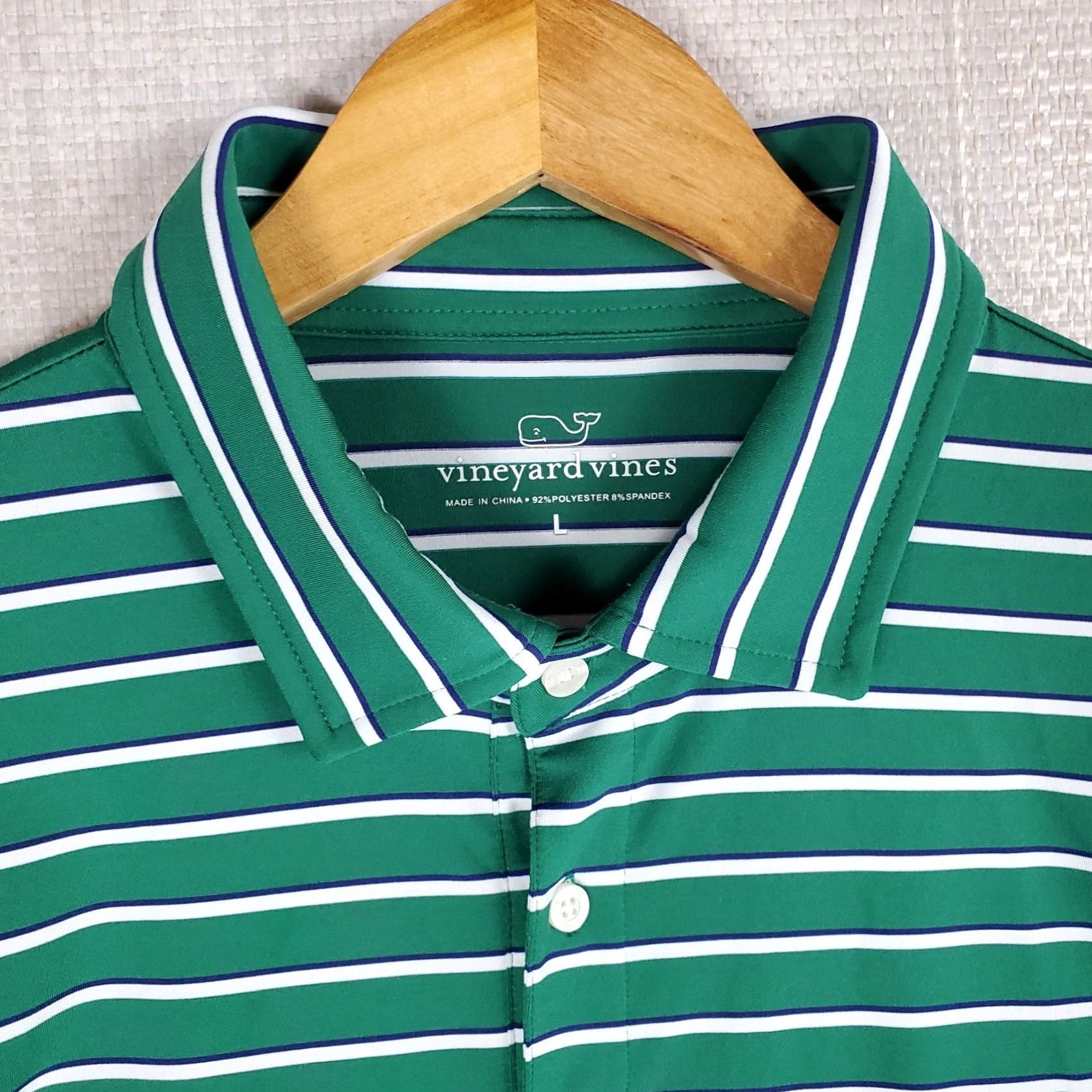 Vineyard Vines VINEYARD VINES Polo Shirt Size Large Green Performance Golf Long Sleeve Mens Size US L / EU 52-54 / 3 - 6 Thumbnail