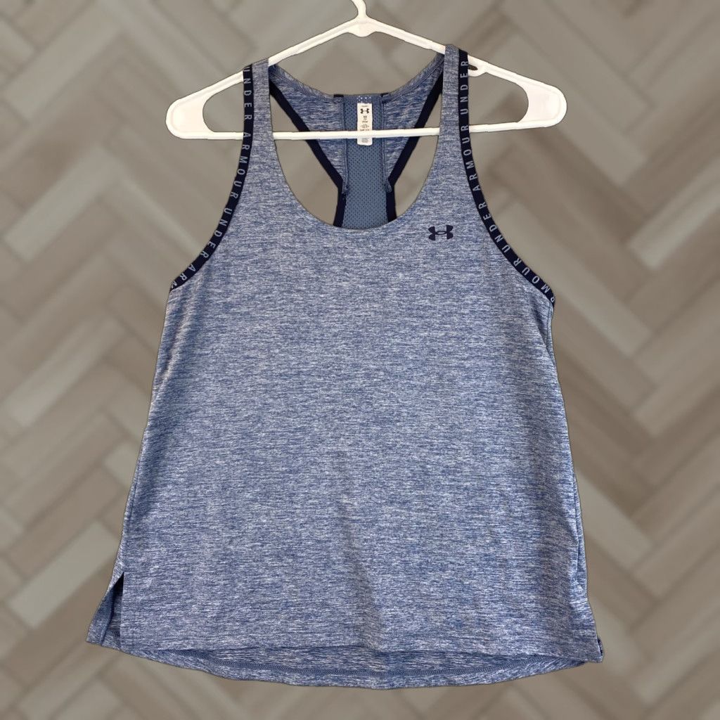 Under Armour Under Armour Tank Top Women Sleeveless Blue XS 51-34 Fits Size XS Size XS / US 0-2 / IT 36-38 - 1 Thumbnail